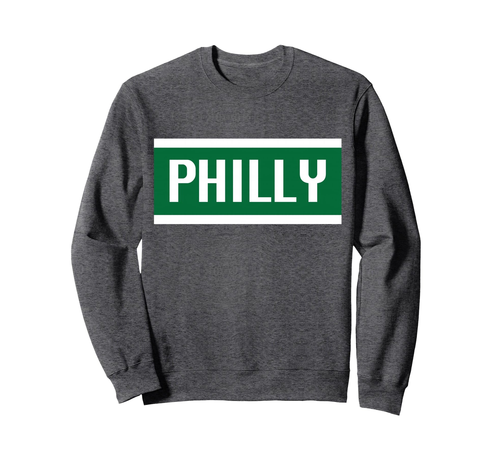 Philly Green Color Blocking Sweatshirt - Unique Graphic Unisex - T-Shirt, Sweatshirt, Hoodie