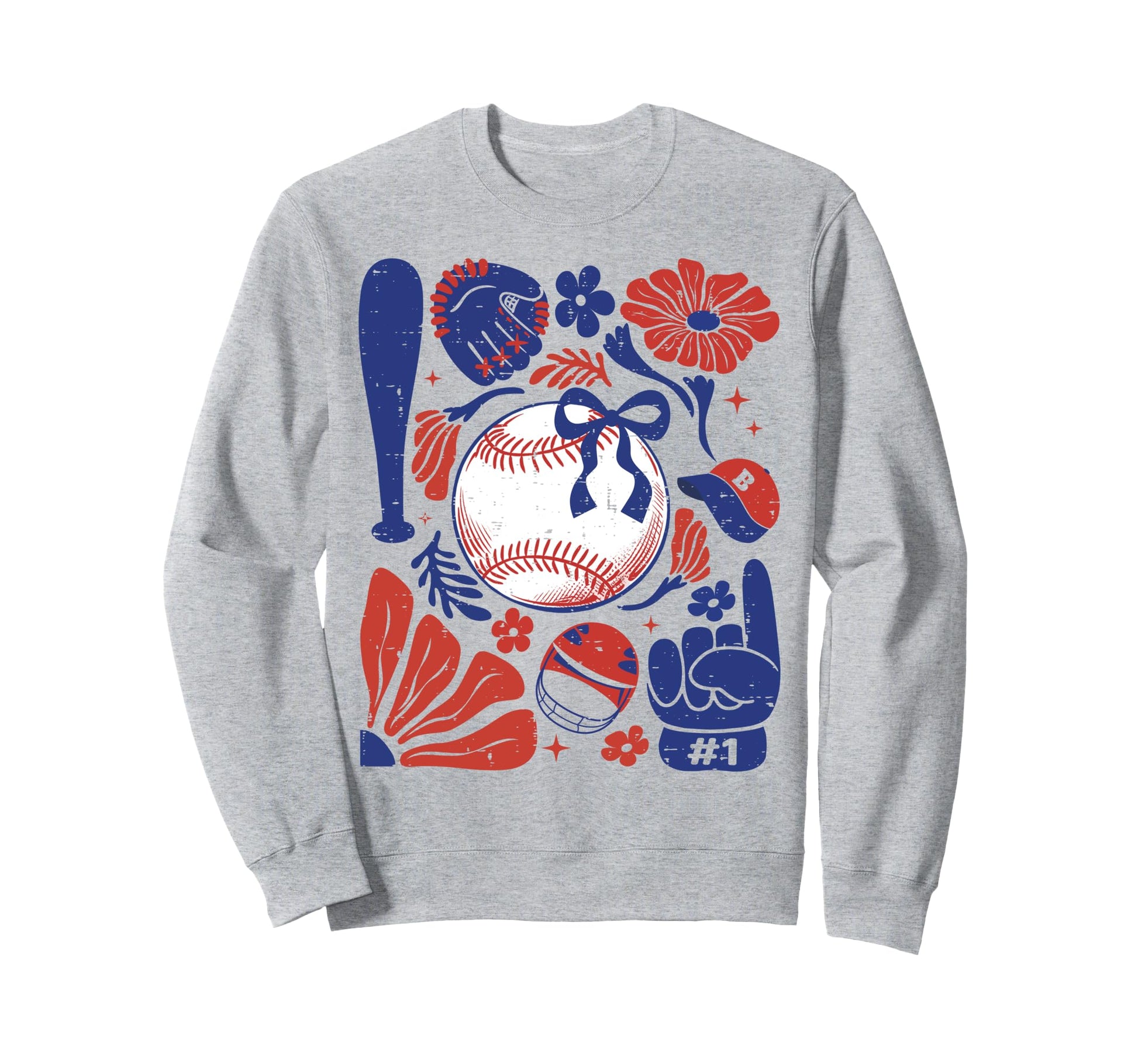 Boho Baseball Coquette Game Sweatshirt - Casual Everyday Wear for Adults - T-Shirt, Sweatshirt, Hoodie