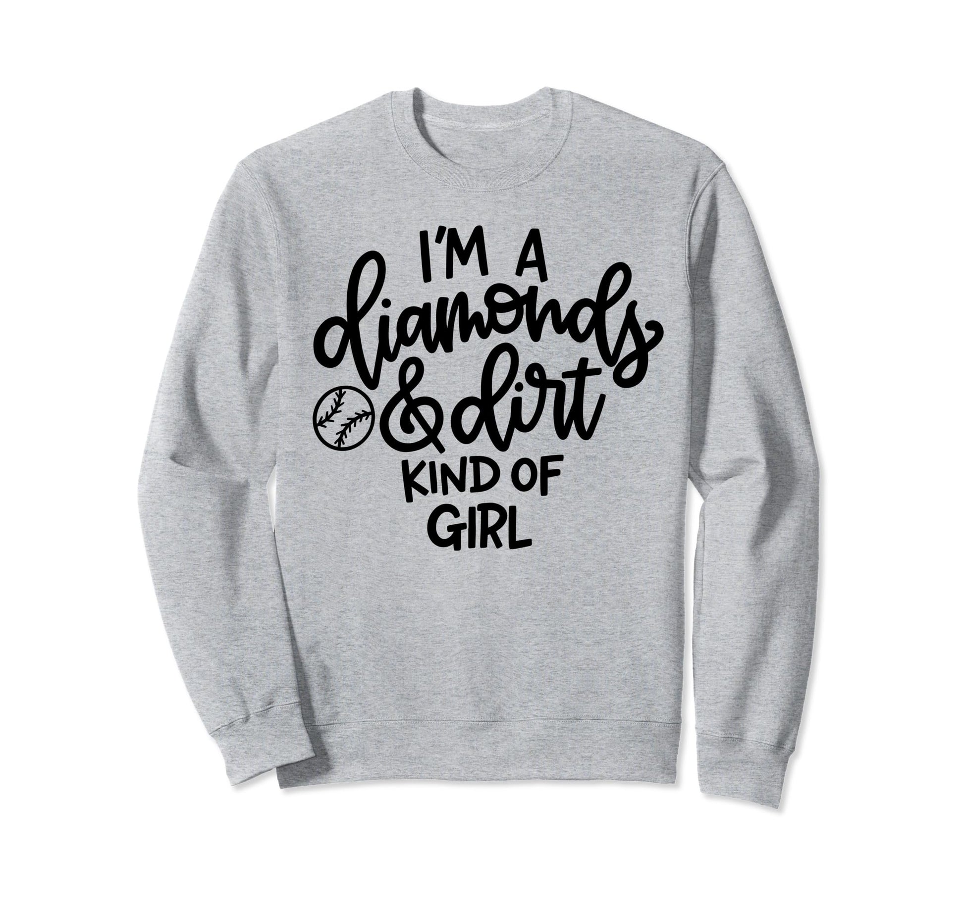 Baseball Diamond Dirt And Diamonds Sweatshirt - Unique Graphic Unisex - T-Shirt, Sweatshirt, Hoodie