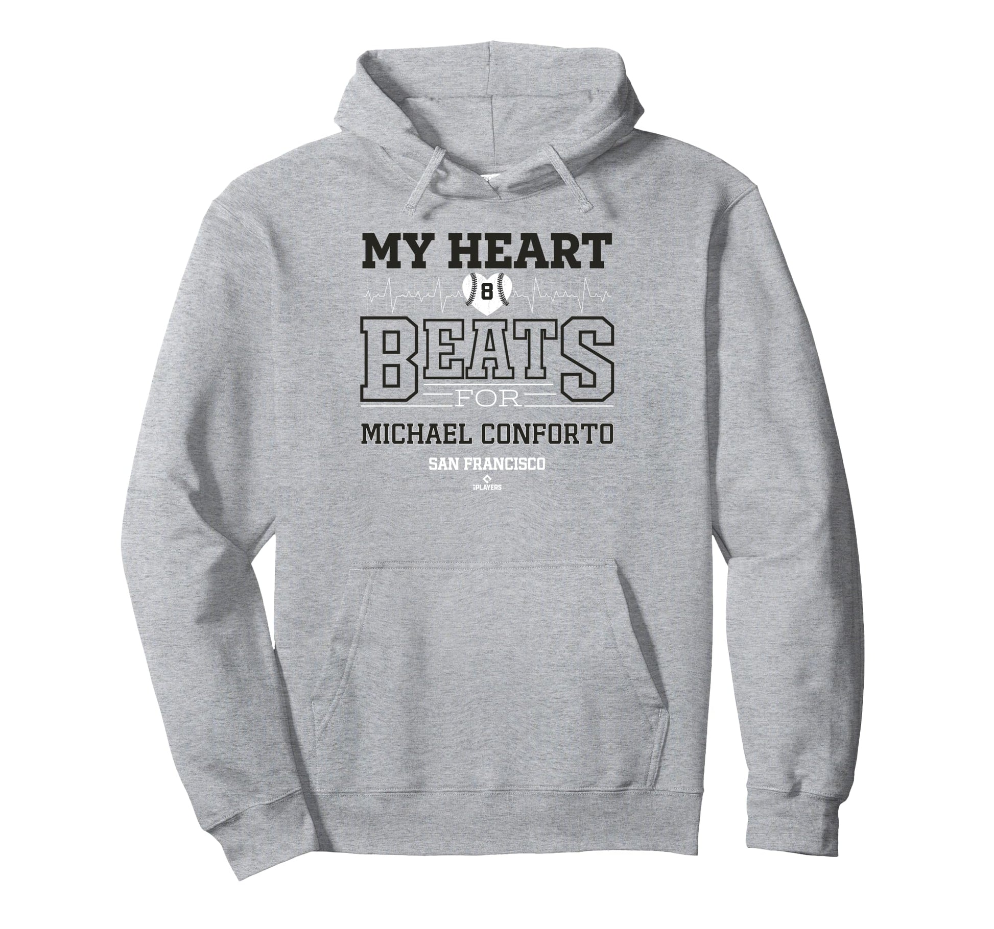My Heart Beats Michael Conforto San Hoodie - Novelty Apparel Men Women - T-Shirt, Sweatshirt, Hoodie