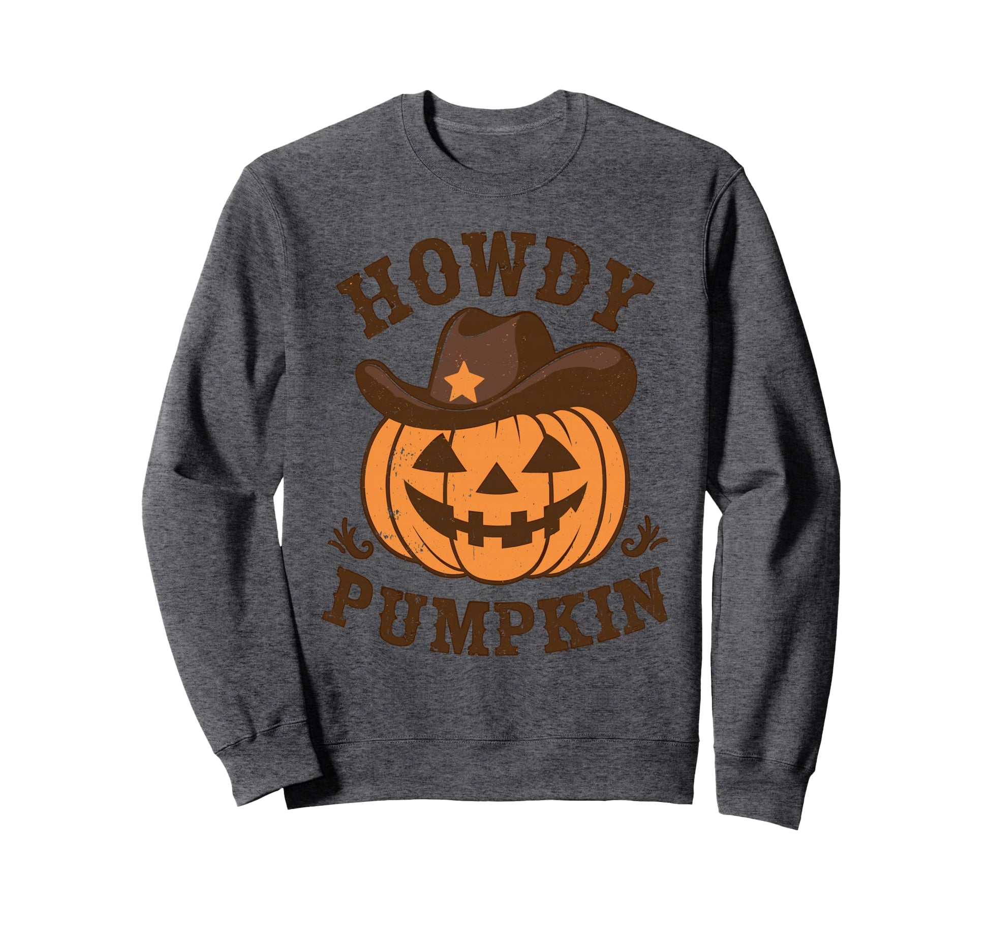 Howdy Pumpkin Autumn Western Sweatshirt - Novelty Apparel Men Women - T-Shirt, Sweatshirt, Hoodie