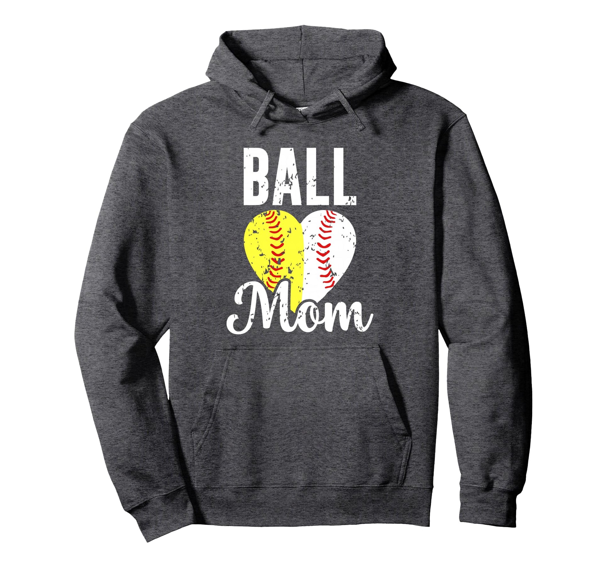 Womens Ball Mom Baseball Softball Mama Hoodie - Streetwear Style Unisex - T-Shirt, Sweatshirt, Hoodie
