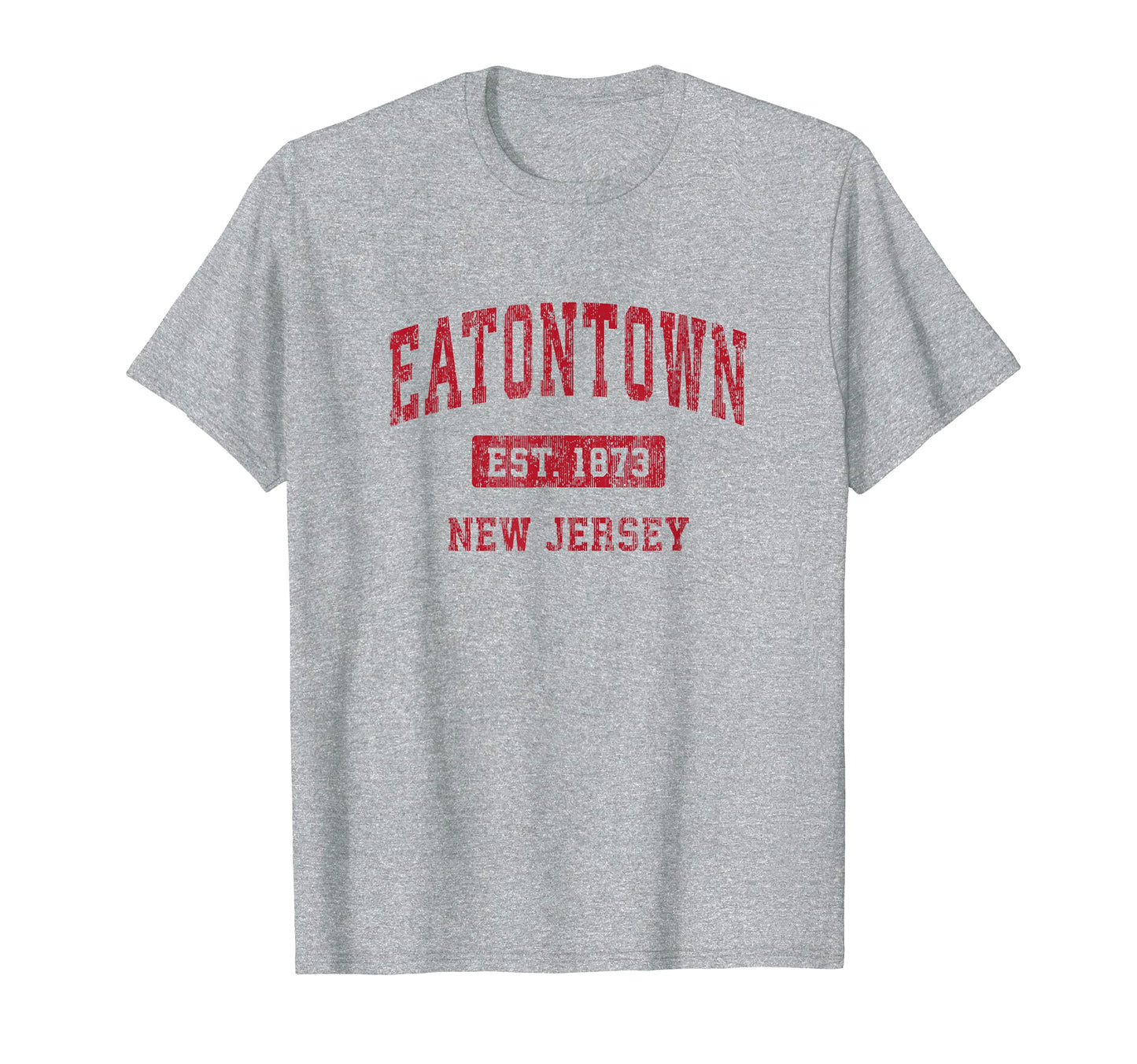 Eatontown New Jersey Nj Sports Red T-Shirt - Fun Novelty Design Unisex - T-Shirt, Sweatshirt, Hoodie