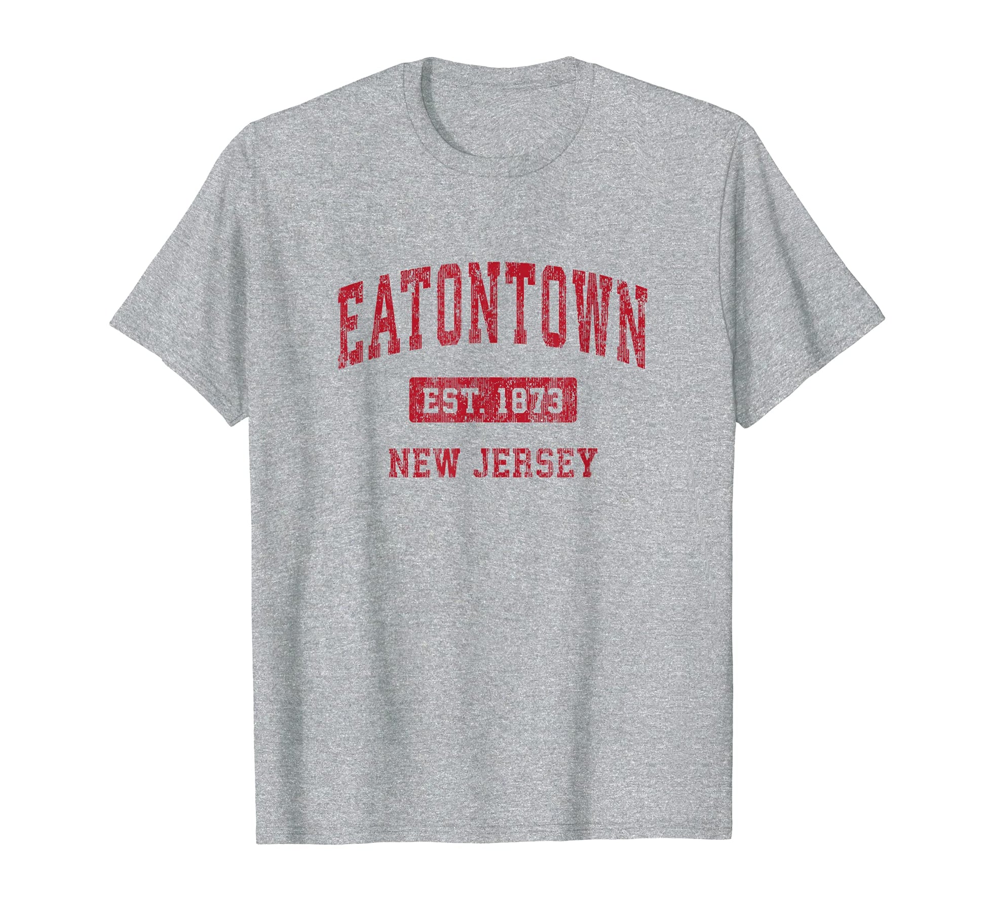 Eatontown New Jersey Nj Sports Red T-Shirt - Fun Novelty Design Unisex - T-Shirt, Sweatshirt, Hoodie