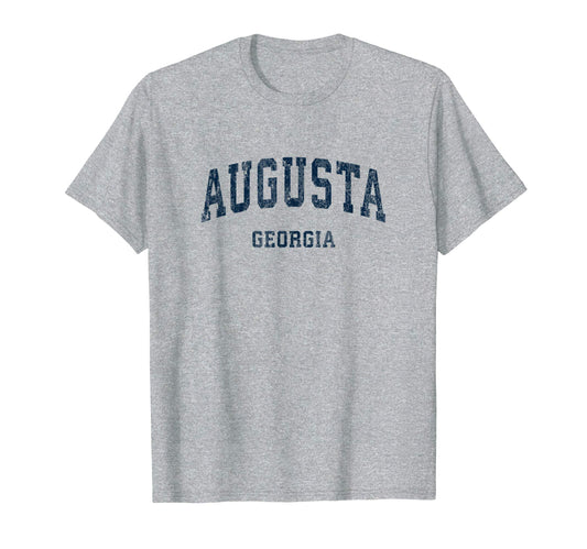 Augusta Georgia Ga Varsity Sports Navy T-Shirt - Unique Graphic Unisex - T-Shirt, Sweatshirt, Hoodie
