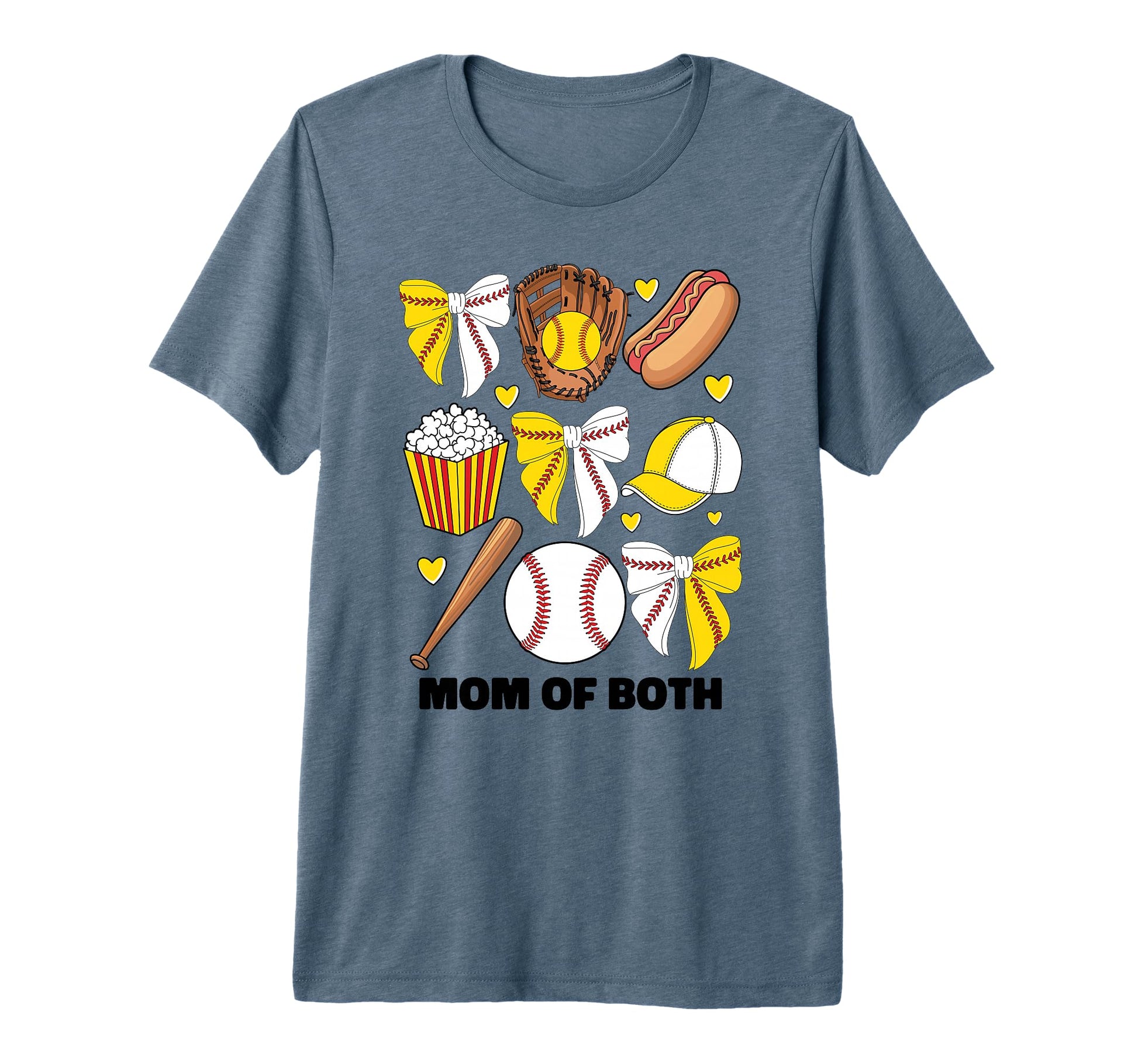 Mom Both Baseball And Softball Mom T-Shirt - Aesthetic Graphic Unisex - T-Shirt, Sweatshirt, Hoodie