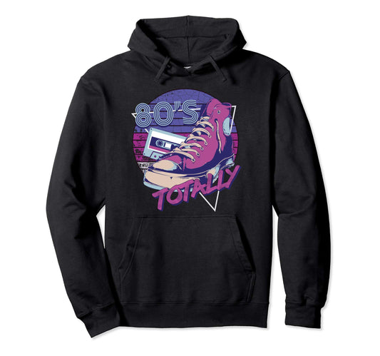 80S Totally Eighties 1980S Hoodie - Minimalist Print Men Women - T-Shirt, Sweatshirt, Hoodie