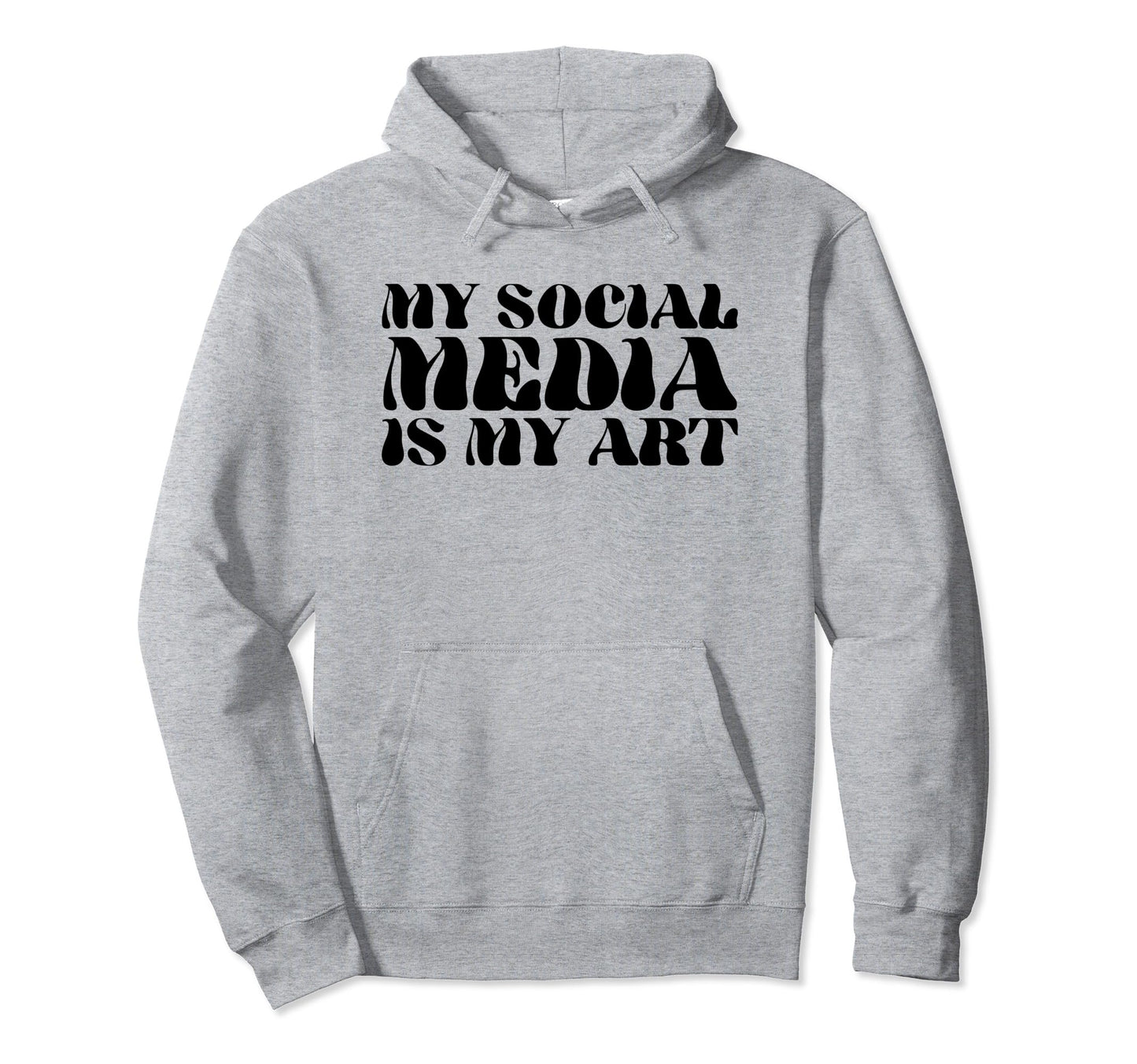 My Social Media Is My Art Y2K Hoodie - Minimalist Print Men Women - T-Shirt, Sweatshirt, Hoodie
