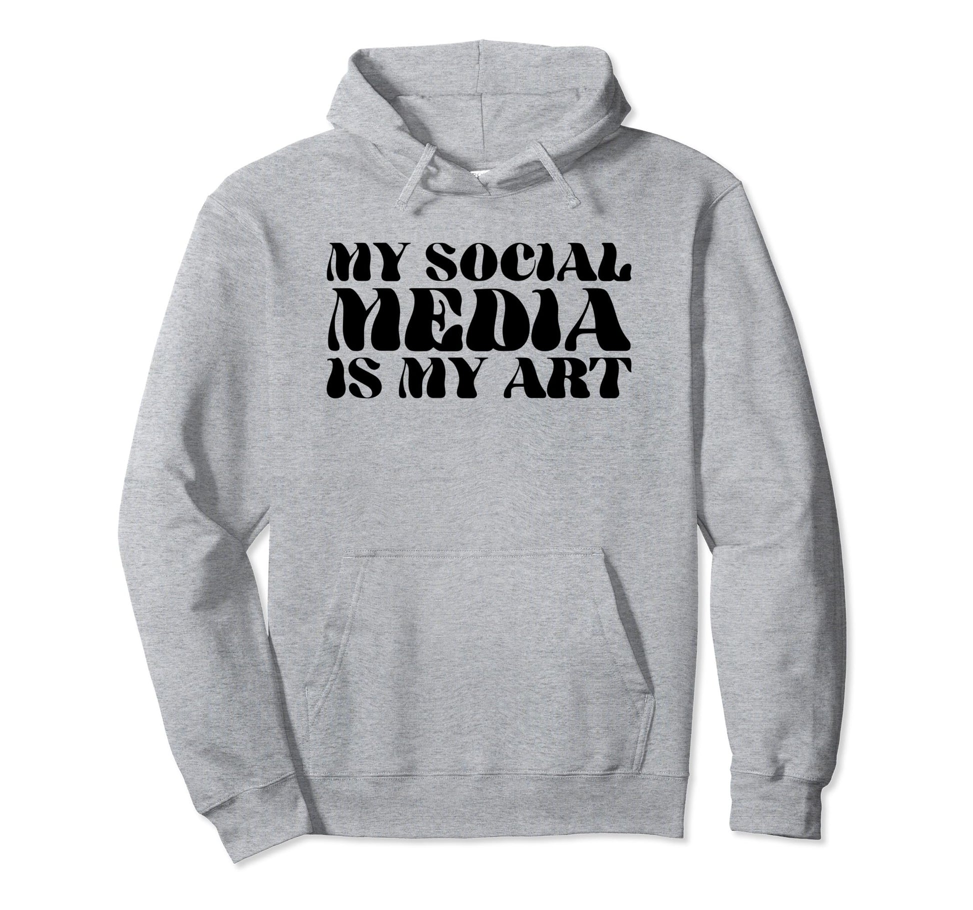 My Social Media Is My Art Y2K Hoodie - Minimalist Print Men Women - T-Shirt, Sweatshirt, Hoodie