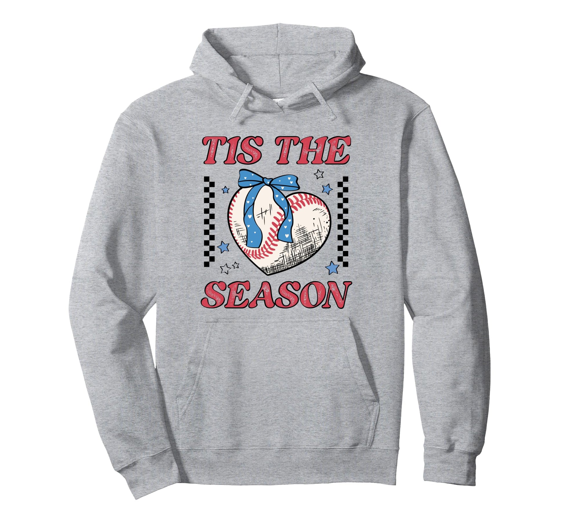 Tis Season Coquette American Baseball Hoodie - Minimalist Print for Adults - T-Shirt, Sweatshirt, Hoodie