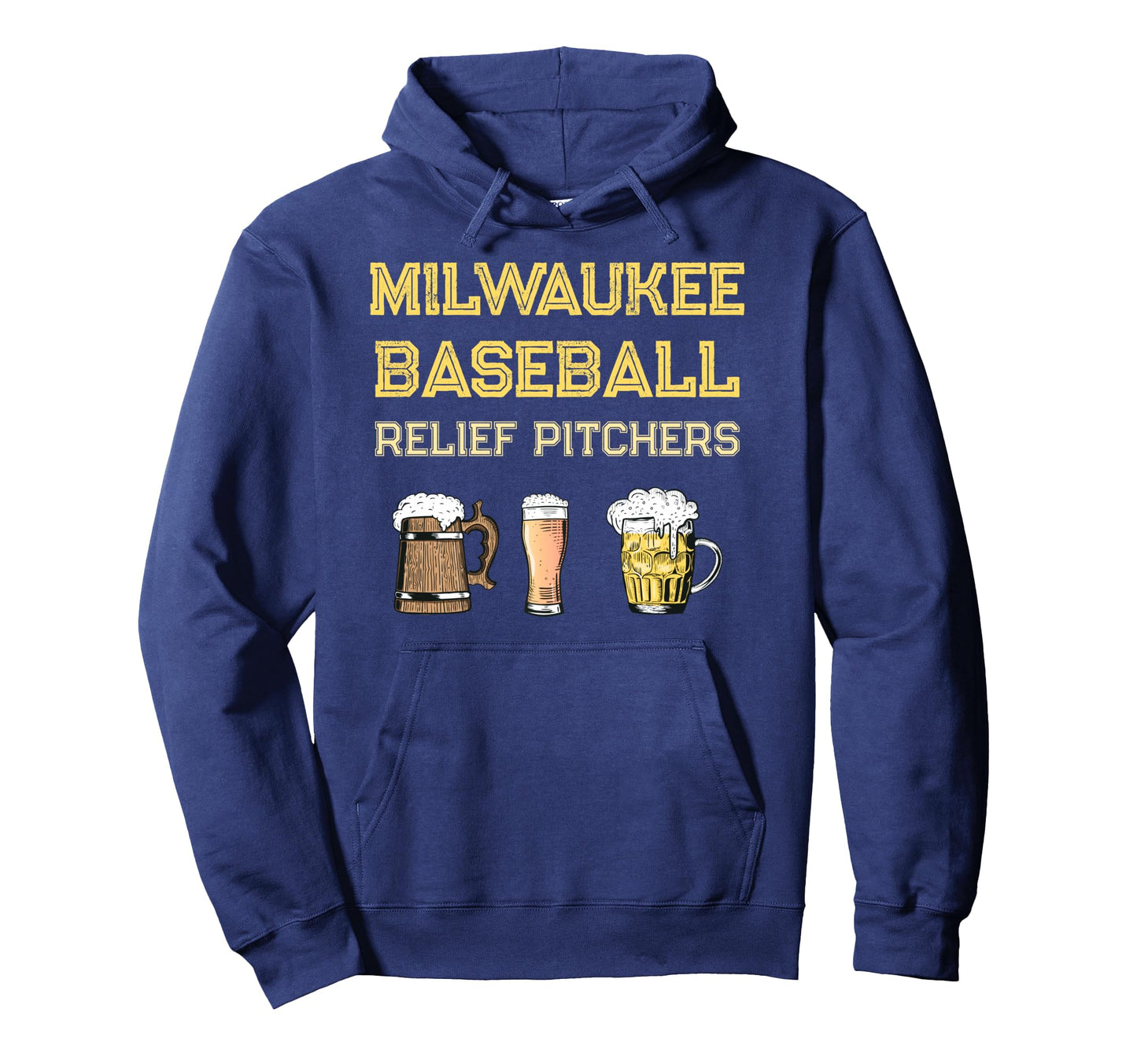 Milwaukee Baseball Beer Fan Wisconsin Hoodie - Custom Art Print Unisex - T-Shirt, Sweatshirt, Hoodie