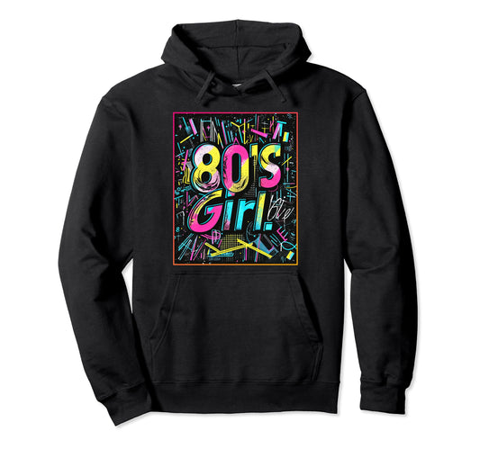 80S Party Costume Synthwave Retrowave Hoodie - Custom Art Print for Adults - T-Shirt, Sweatshirt, Hoodie