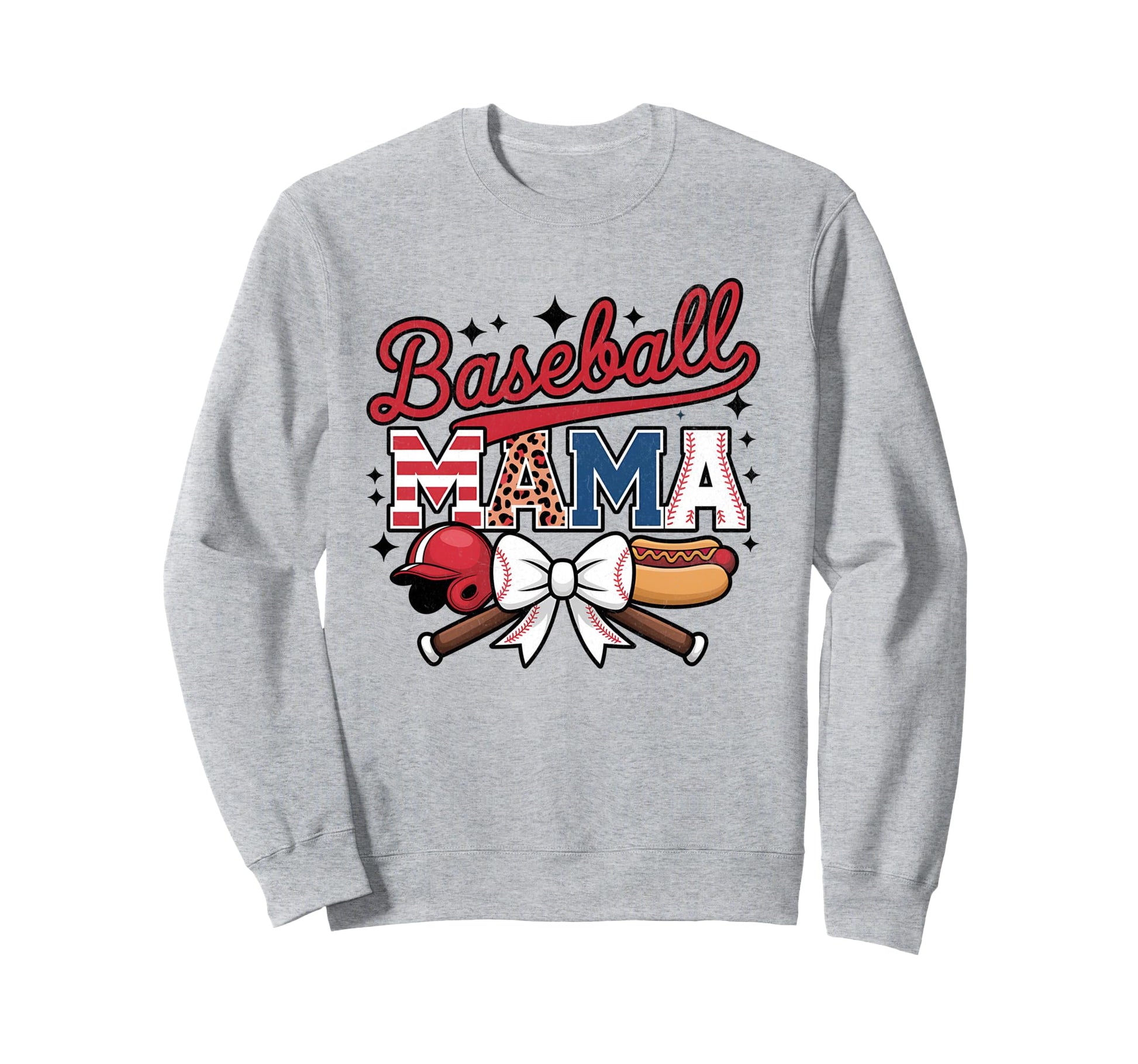 Baseball Coquette Bow Baseball Cheer Sweatshirt - Unique Graphic Unisex - T-Shirt, Sweatshirt, Hoodie