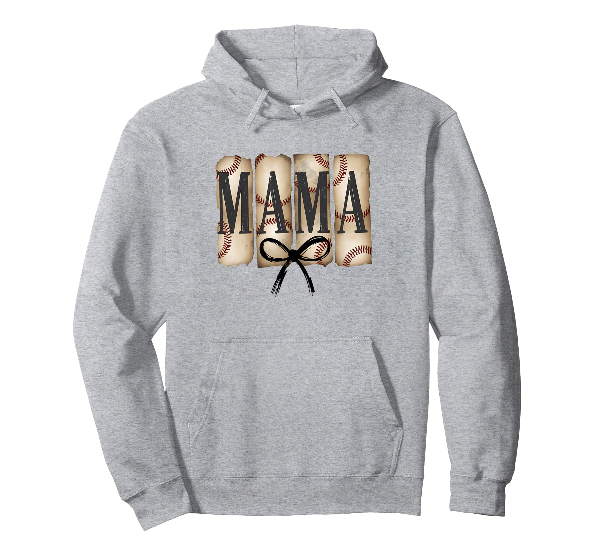 Coquette American Baseball Mom Mama Hoodie - Graphic Print Unisex - T-Shirt, Sweatshirt, Hoodie
