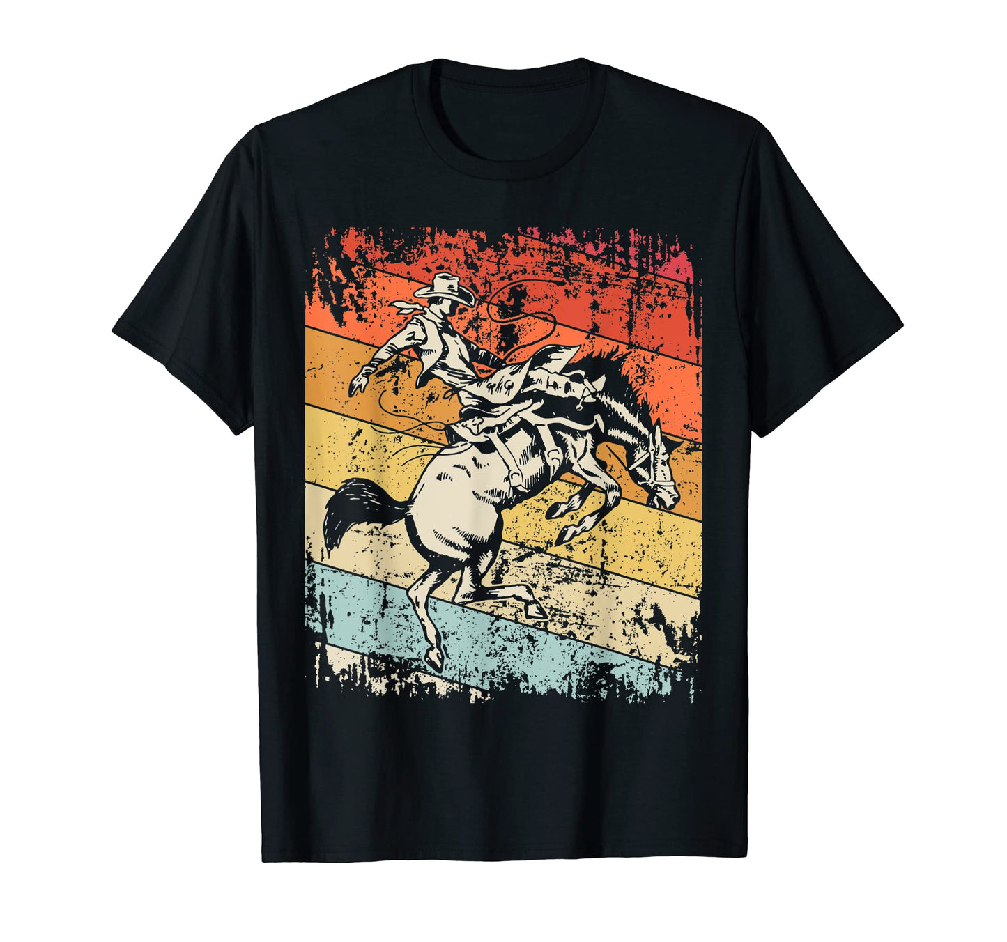 Bull Riding Cowboy Bull Rodeo T-Shirt - Graphic Print Men Women - T-Shirt, Sweatshirt, Hoodie