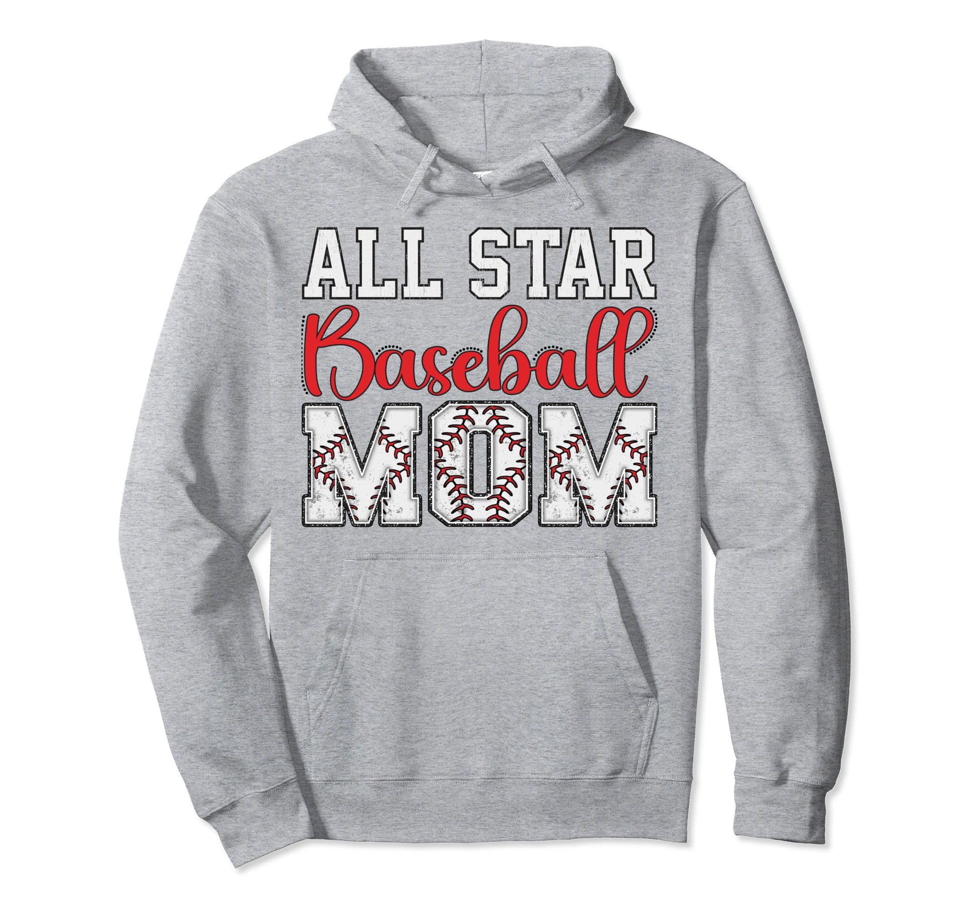 All Star Baseball Mom Hoodie - Casual Everyday Wear Unisex - T-Shirt, Sweatshirt, Hoodie