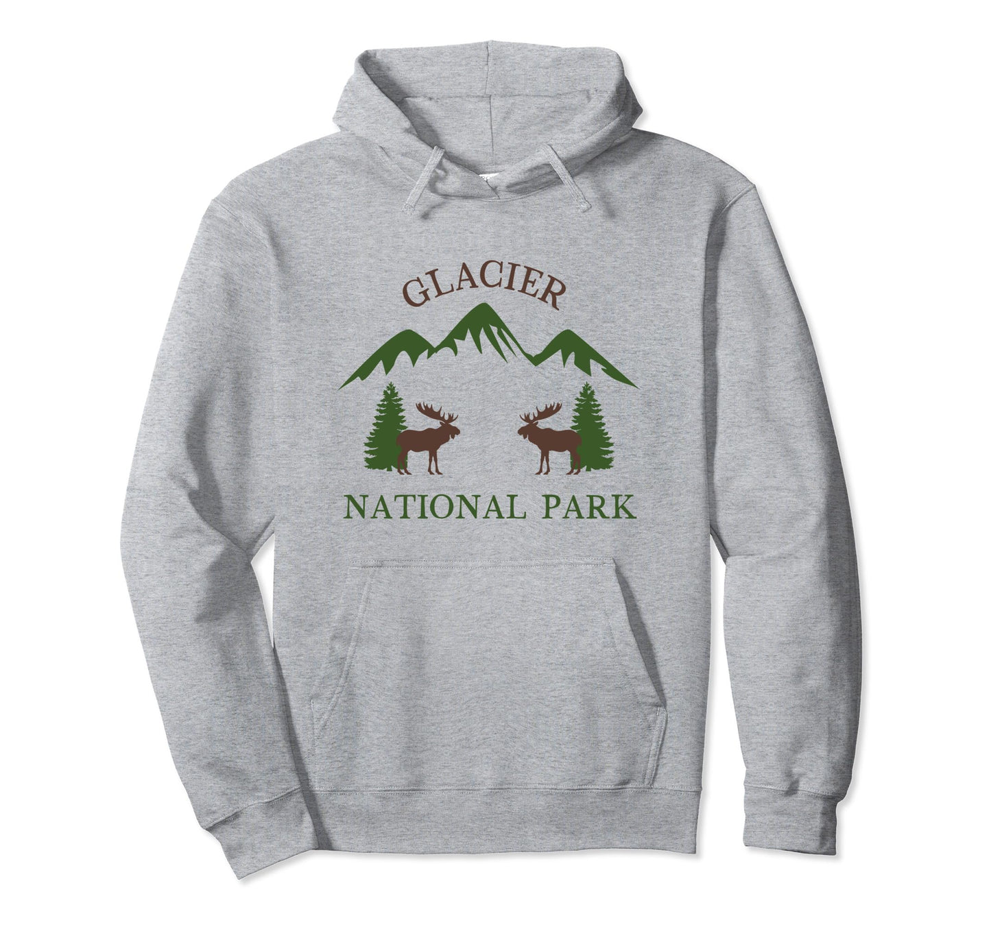 Glacier National Park Hoodie - Streetwear Style for Adults - T-Shirt, Sweatshirt, Hoodie