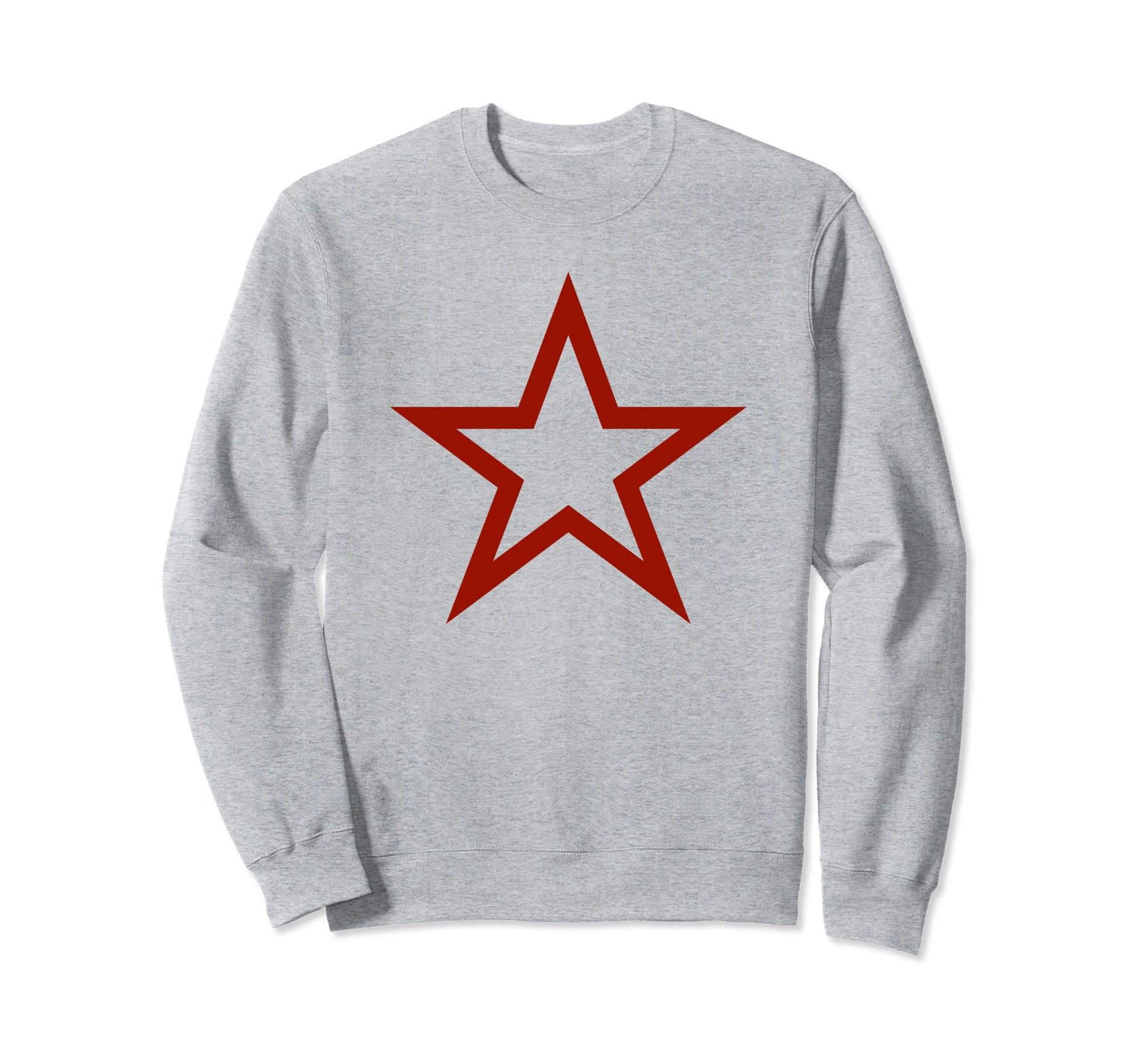 Red Star Y2K Aesthetic Baggy Punk Sweatshirt - Novelty Apparel for Adults - T-Shirt, Sweatshirt, Hoodie