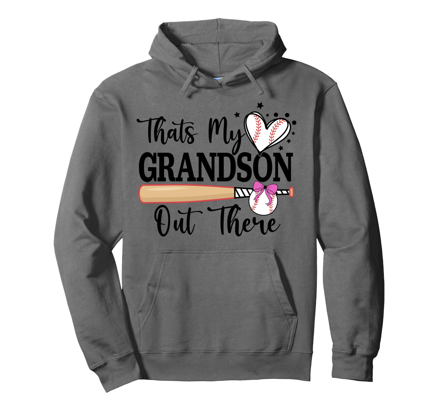 Thats My Grandson Out There Baseball Hoodie - Minimalist Print Men Women - T-Shirt, Sweatshirt, Hoodie