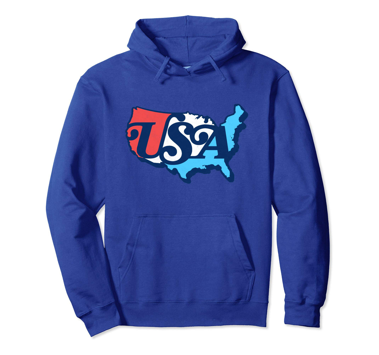 Usa Map Typography Patriotic 4Th July Hoodie - Unique Graphic for Adults - T-Shirt, Sweatshirt, Hoodie