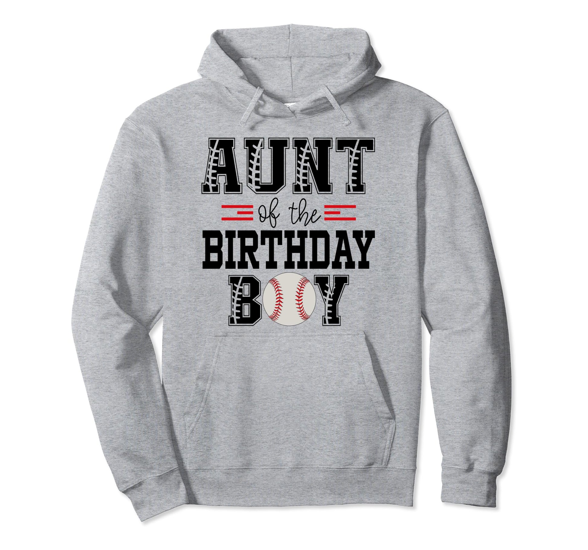 Aunt Birthday Baseball Lover Hoodie - Casual Everyday Wear for Adults - T-Shirt, Sweatshirt, Hoodie
