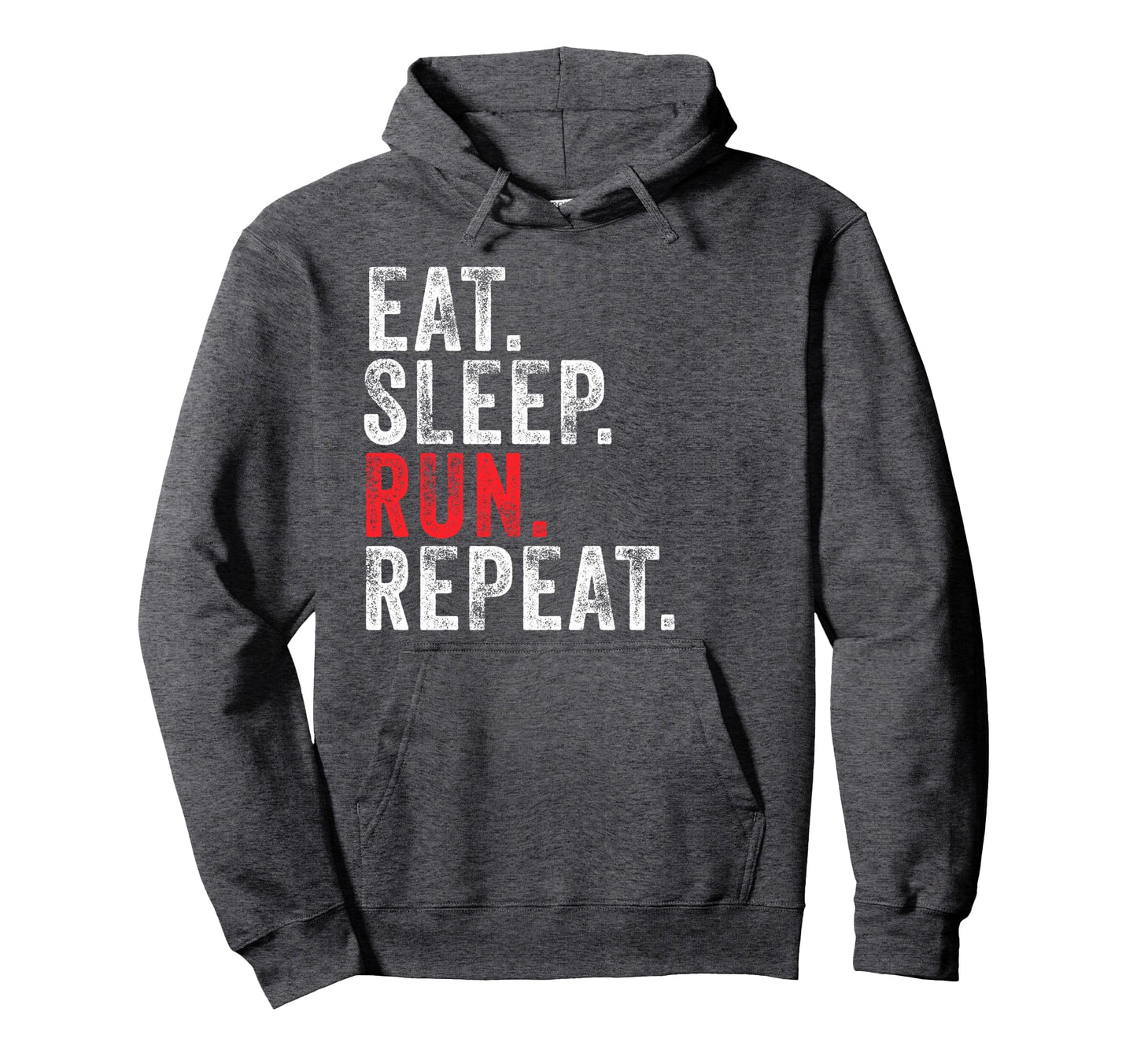 Eat Sleep Run Repeat Track And Field Hoodie - Novelty Apparel for Adults - T-Shirt, Sweatshirt, Hoodie