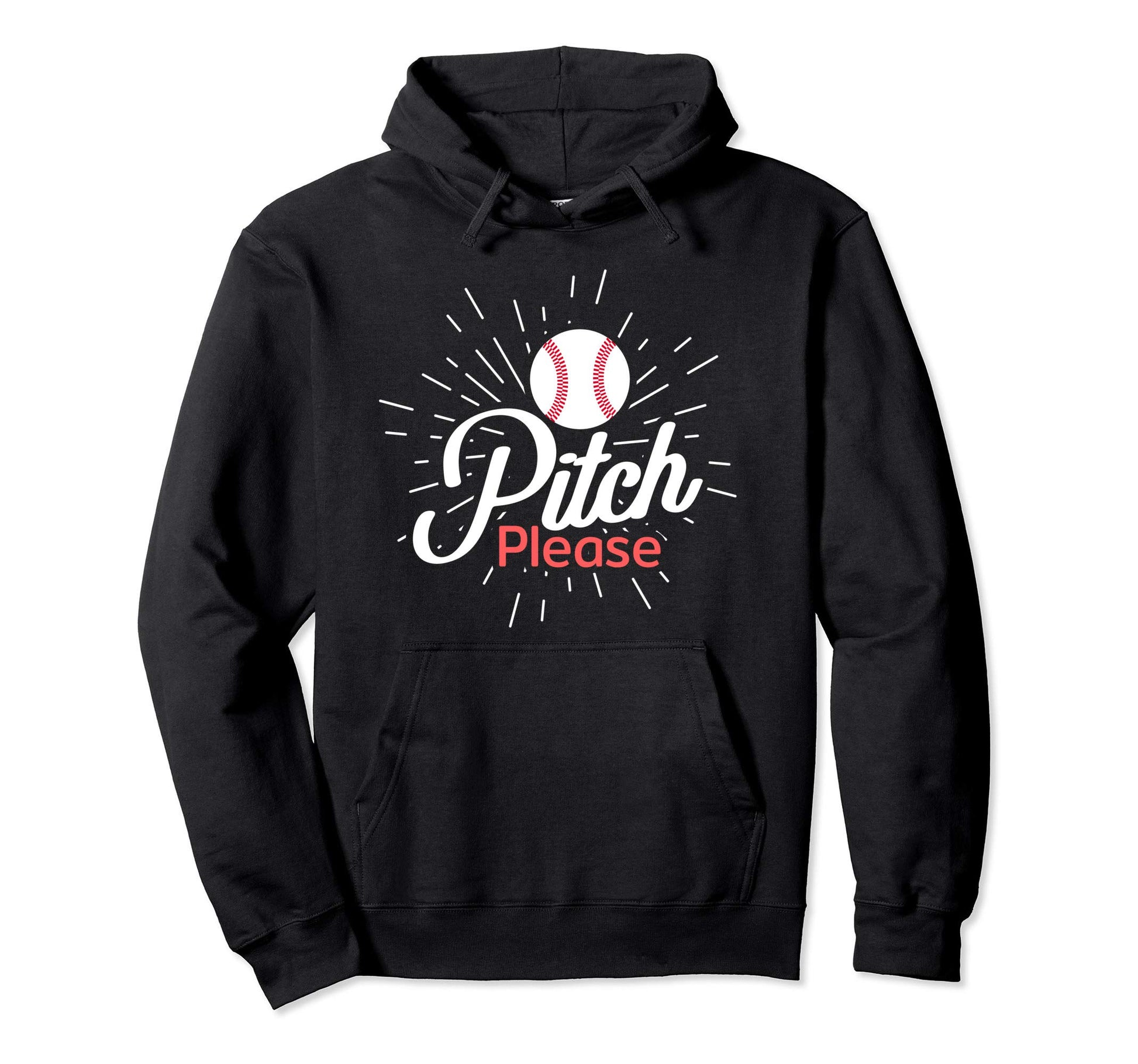 Pitch Please Baseball Player Softball Hoodie - Aesthetic Graphic Men Women - T-Shirt, Sweatshirt, Hoodie