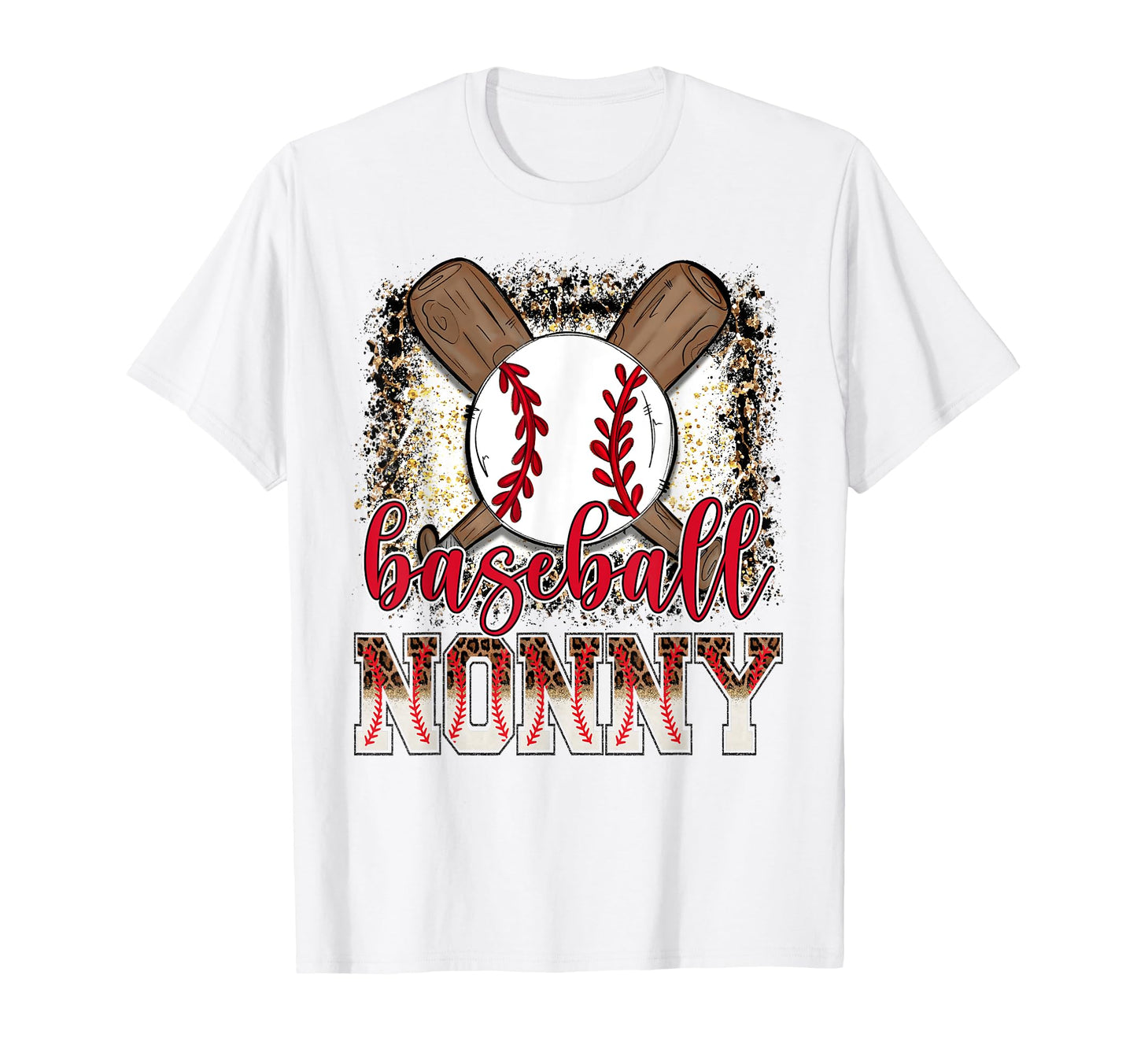 Baseball Nonny Leopard Proud Ball T-Shirt - Casual Everyday Wear Unisex - T-Shirt, Sweatshirt, Hoodie