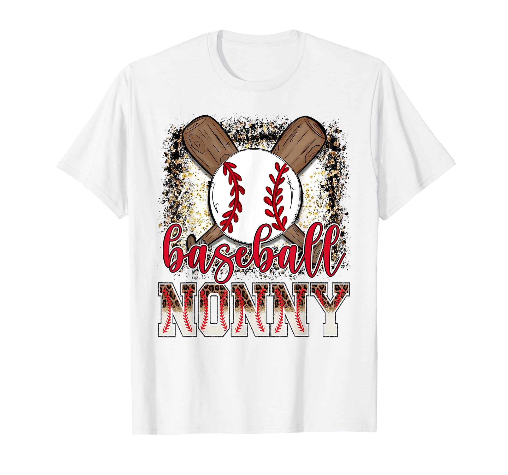 Baseball Nonny Leopard Proud Ball T-Shirt - Casual Everyday Wear Unisex - T-Shirt, Sweatshirt, Hoodie