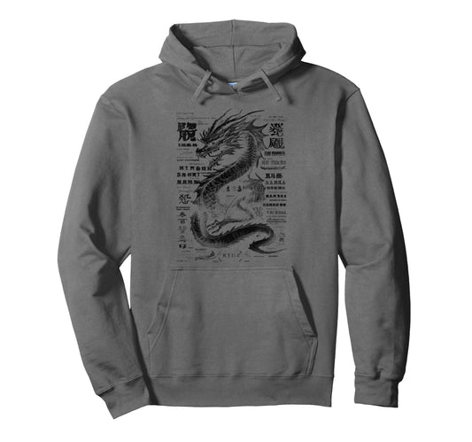 Aesthetic Dragon Streetwear Hoodie - Casual Everyday Wear Unisex - T-Shirt, Sweatshirt, Hoodie