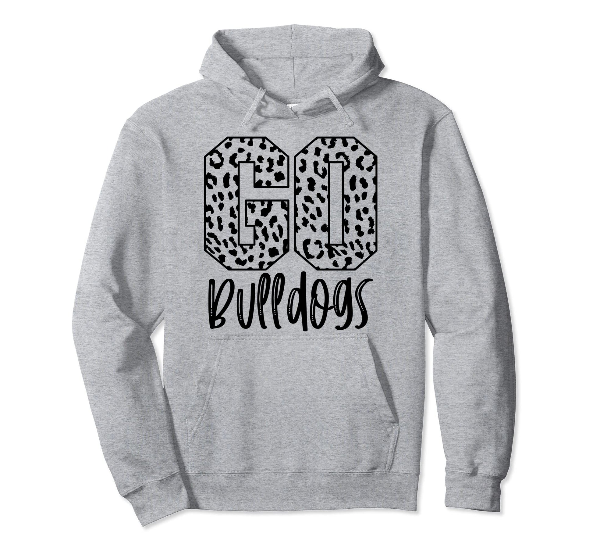 Bulldogs Team Mascot School Hoodie - Casual Everyday Wear for Adults - T-Shirt, Sweatshirt, Hoodie