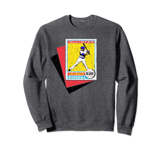 1970S Los Angeles Baseball Card Sweatshirt - Unique Graphic Men Women - T-Shirt, Sweatshirt, Hoodie