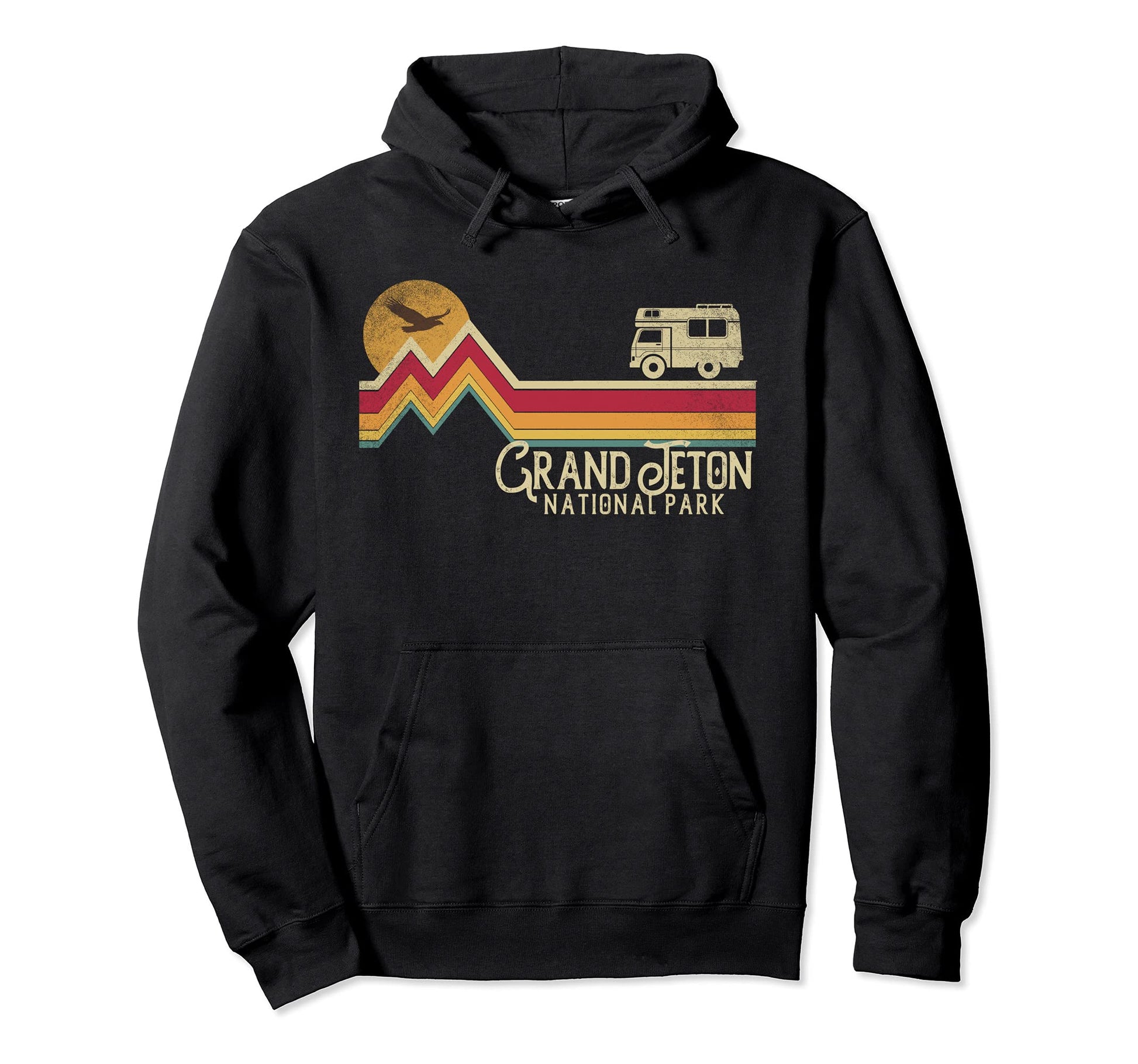 Grand Teton National Park Mountain Hoodie - Minimalist Print for Adults - T-Shirt, Sweatshirt, Hoodie