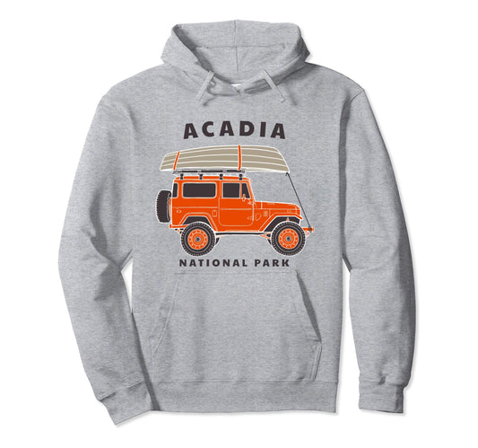 Acadia National Park Maine Souvenir Gift Hoodie - Minimalist Print Unisex - T-Shirt, Sweatshirt, Hoodie