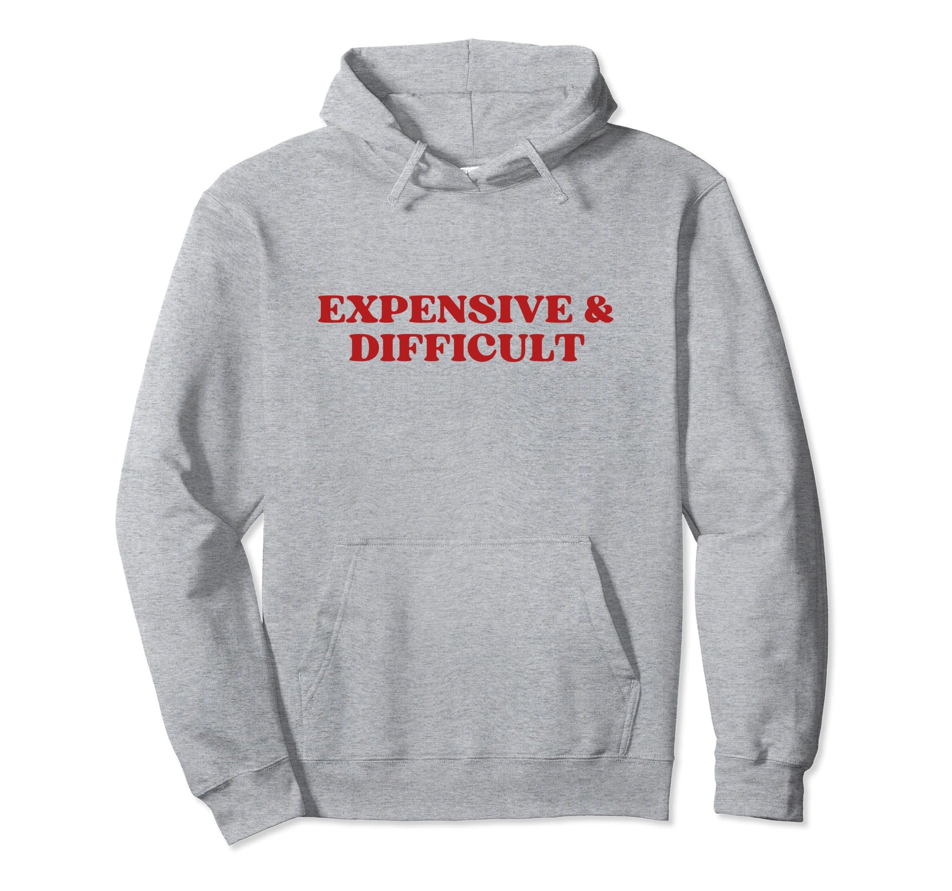 Expensive And Difficult Y2K Aesthetic Hoodie - Novelty Apparel for Adults - T-Shirt, Sweatshirt, Hoodie