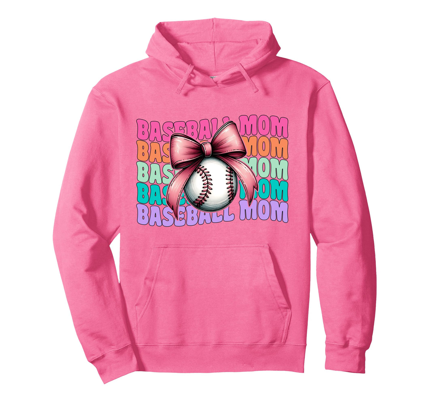 Baseball Mom Baseball Mama Mothers Day Hoodie - Novelty Apparel for Adults - T-Shirt, Sweatshirt, Hoodie