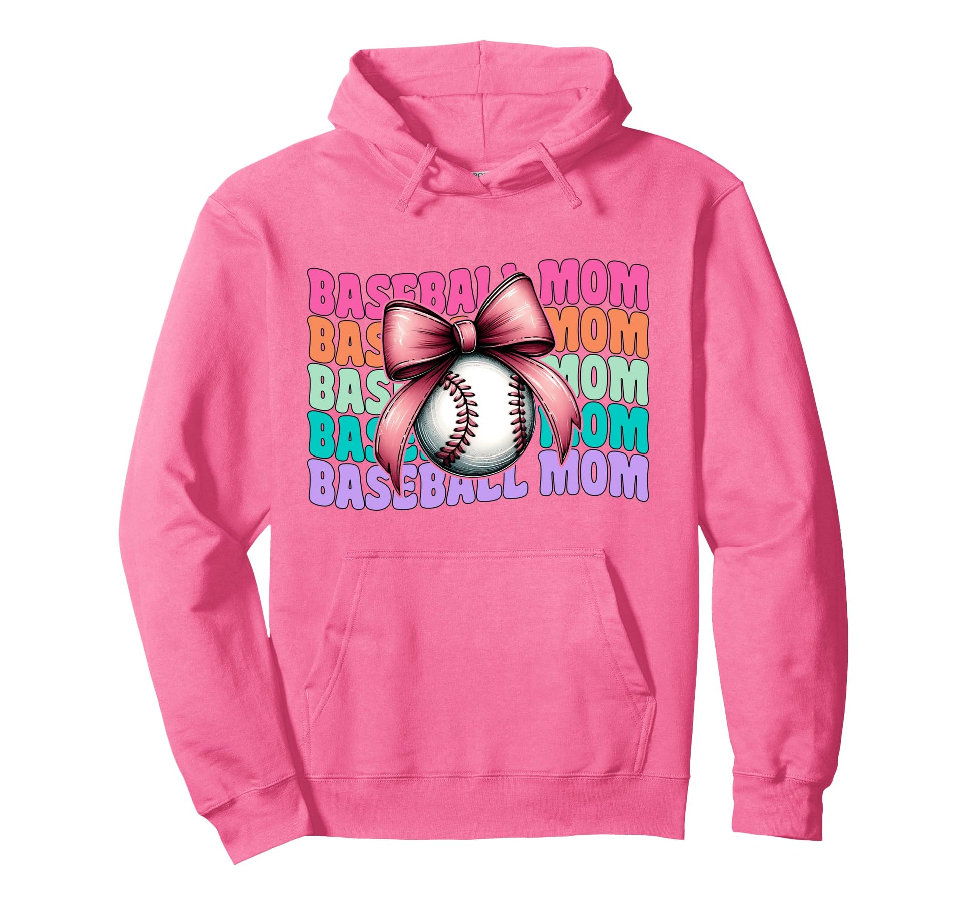 Baseball Mom Baseball Mama Mothers Day Hoodie - Novelty Apparel for Adults - T-Shirt, Sweatshirt, Hoodie