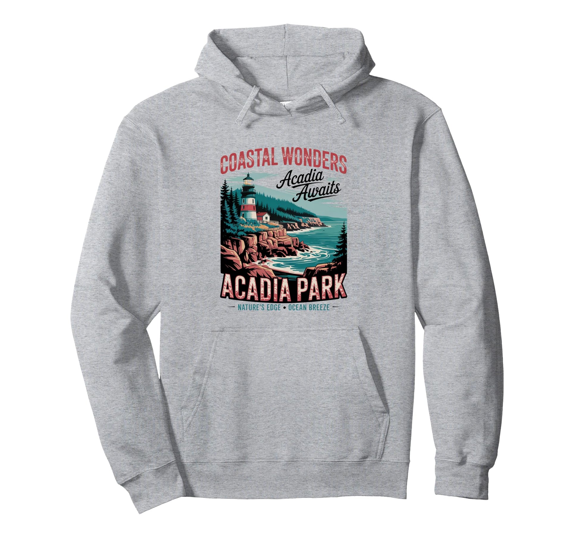 Coastal Cliffs Acadia National Park Hoodie - Casual Everyday Wear Unisex - T-Shirt, Sweatshirt, Hoodie