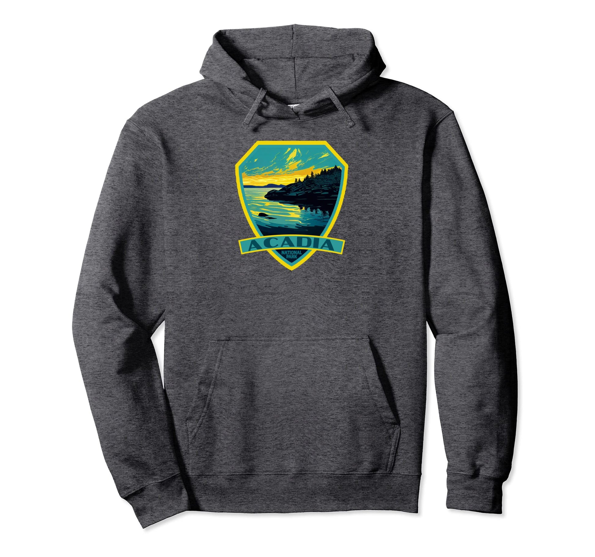 Acadia National Park Wpa Badge Hoodie - Casual Everyday Wear for Adults - T-Shirt, Sweatshirt, Hoodie