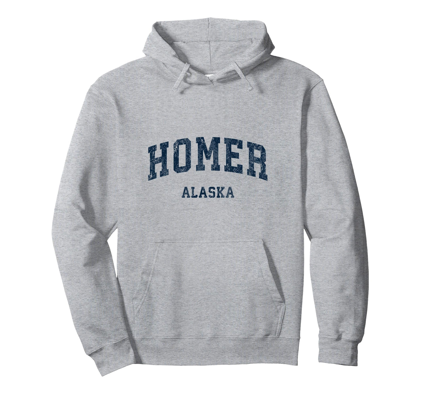 Homer Alaska Ak Varsity Sports Navy Hoodie - Unique Graphic Men Women - T-Shirt, Sweatshirt, Hoodie