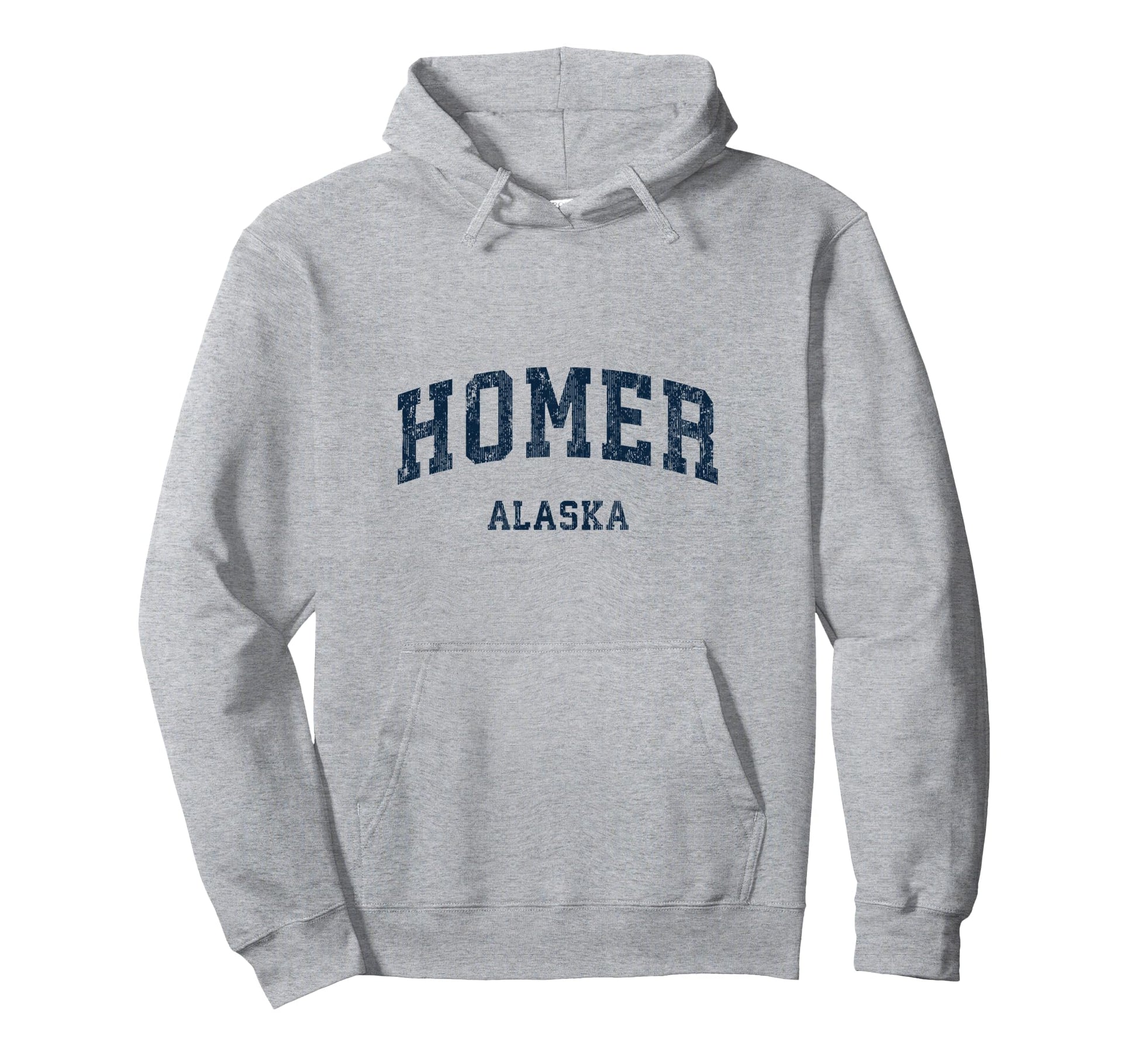 Homer Alaska Ak Varsity Sports Navy Hoodie - Unique Graphic Men Women - T-Shirt, Sweatshirt, Hoodie