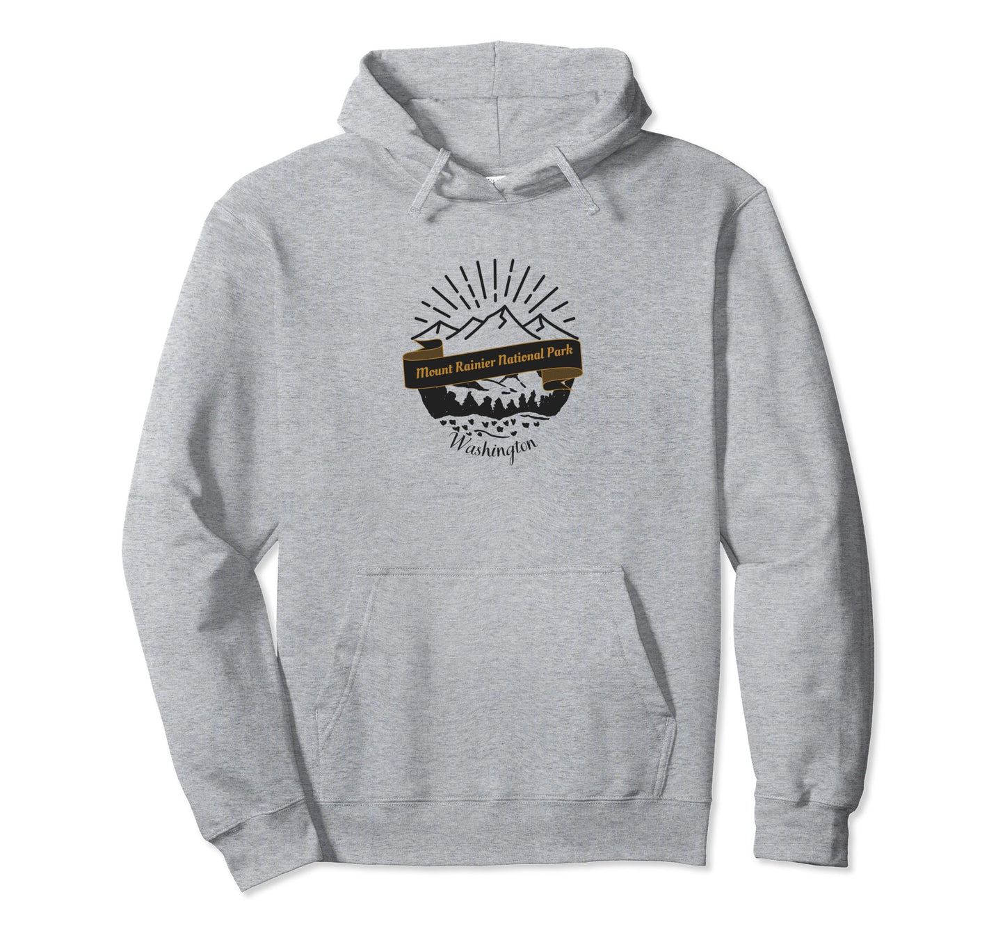 Mount Rainier National Park Vacation Hoodie - Casual Everyday Wear Unisex - T-Shirt, Sweatshirt, Hoodie