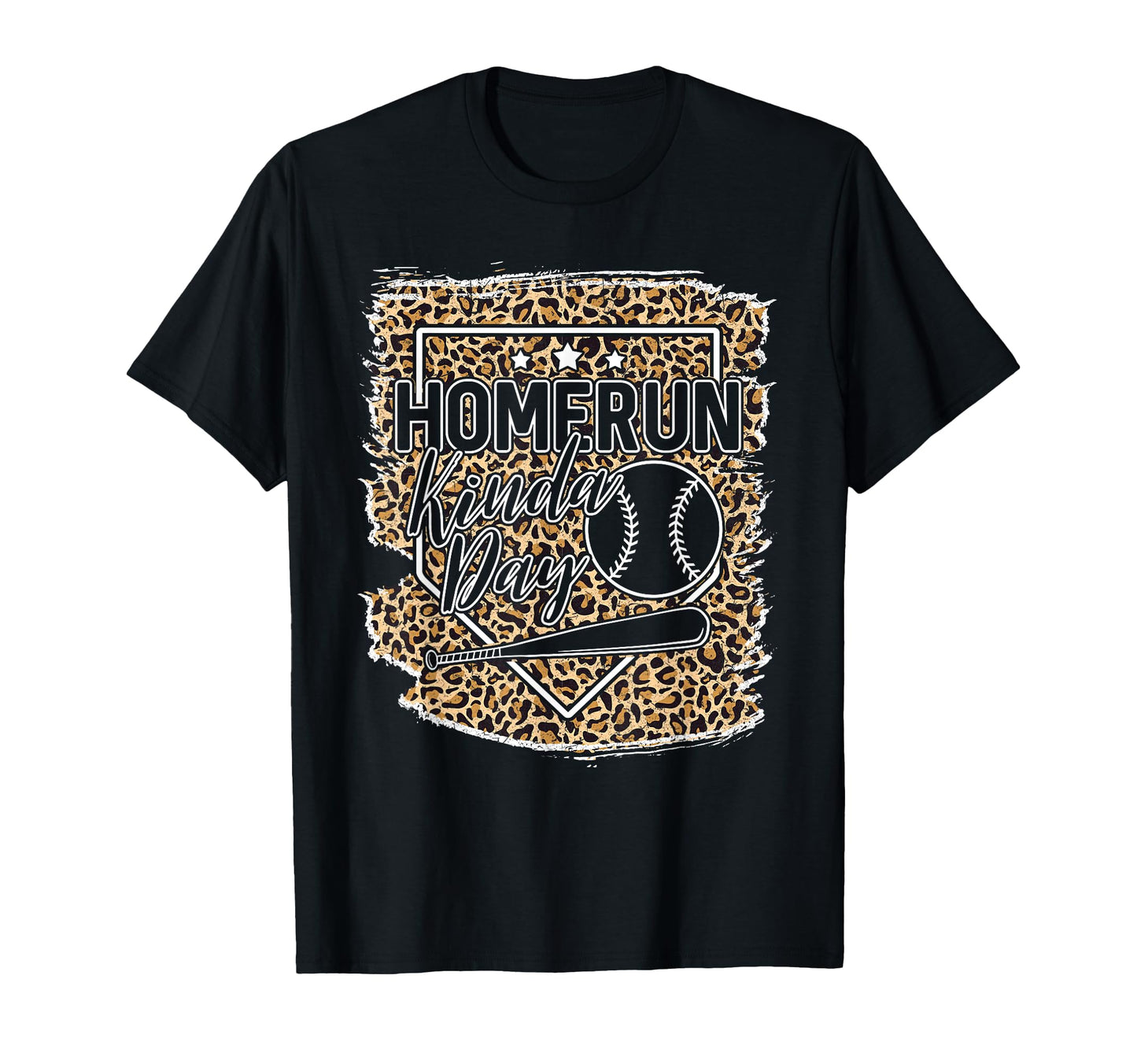 Baseball Womens Leopard Pattern T-Shirt - Aesthetic Graphic Men Women - T-Shirt, Sweatshirt, Hoodie