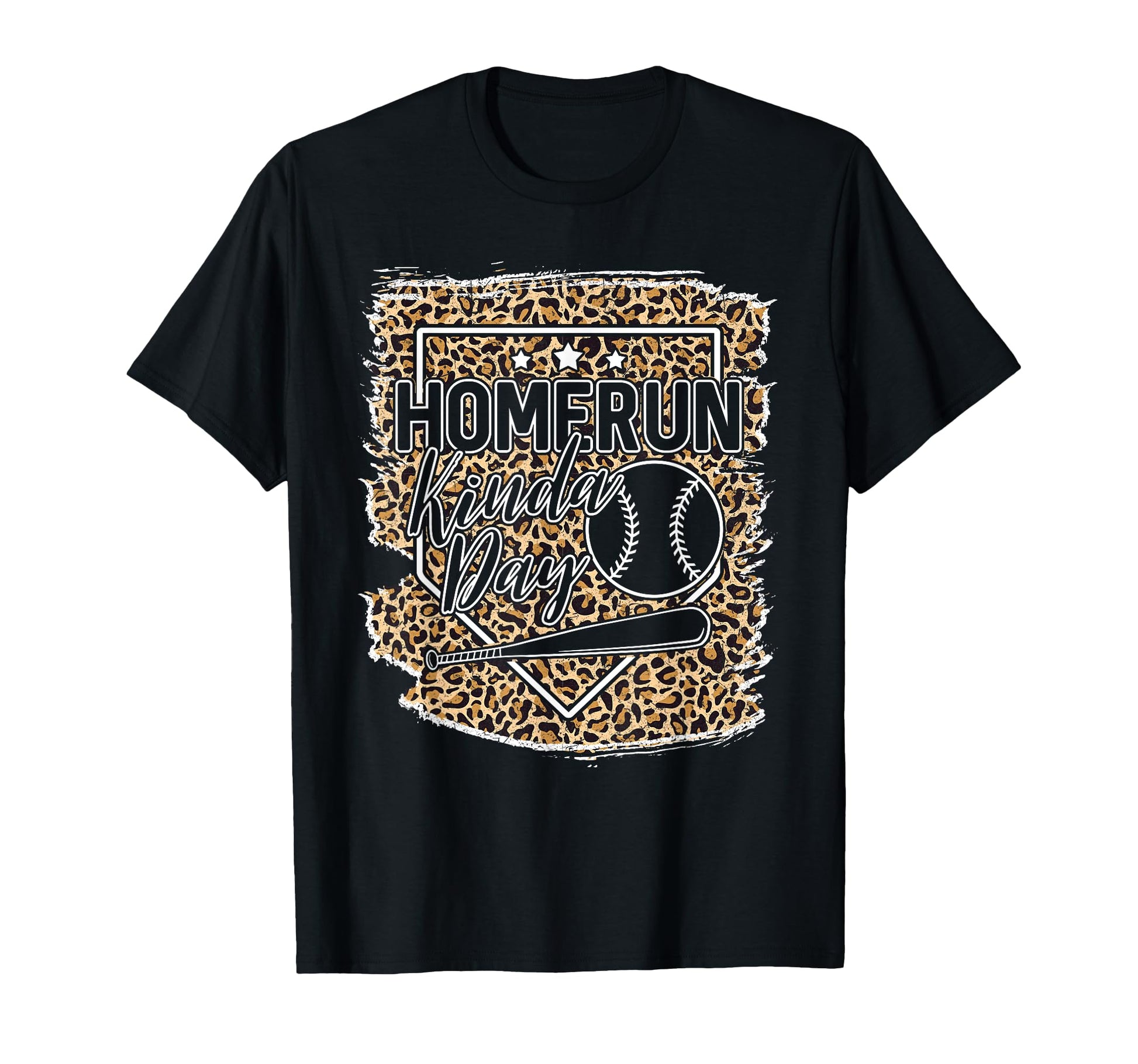 Baseball Womens Leopard Pattern T-Shirt - Aesthetic Graphic Men Women - T-Shirt, Sweatshirt, Hoodie