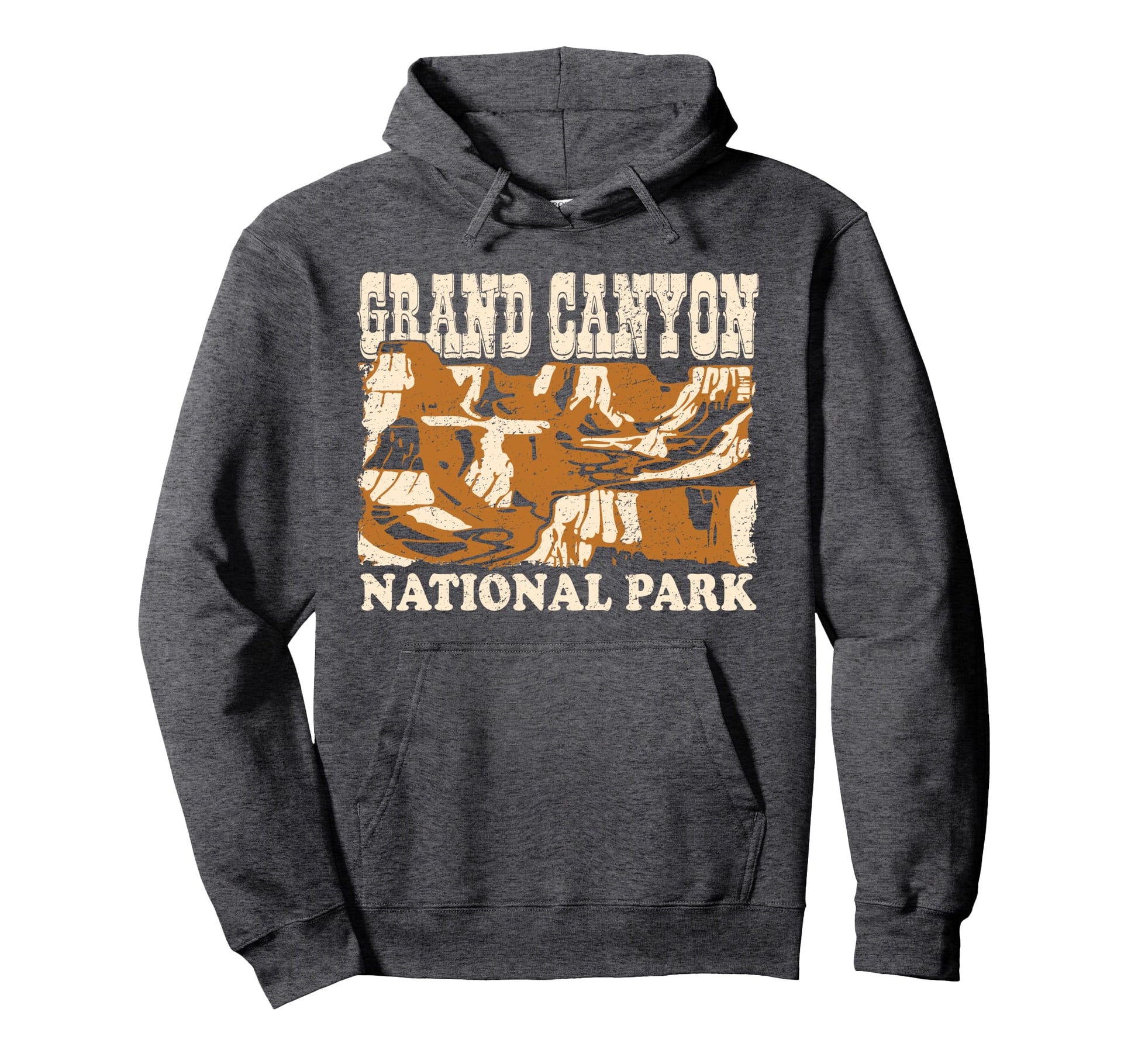 Grand Canyon National Park Distressed Hoodie - Novelty Apparel Men Women - T-Shirt, Sweatshirt, Hoodie