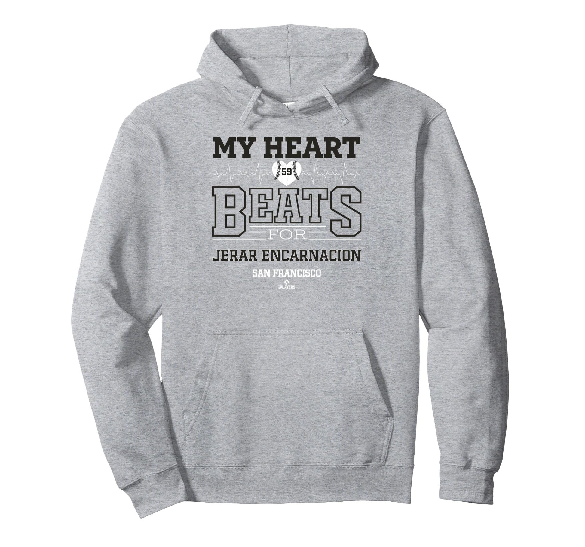 My Heart Beats Jerar Encarnacion San Hoodie - Trendy Graphic for Adults - T-Shirt, Sweatshirt, Hoodie