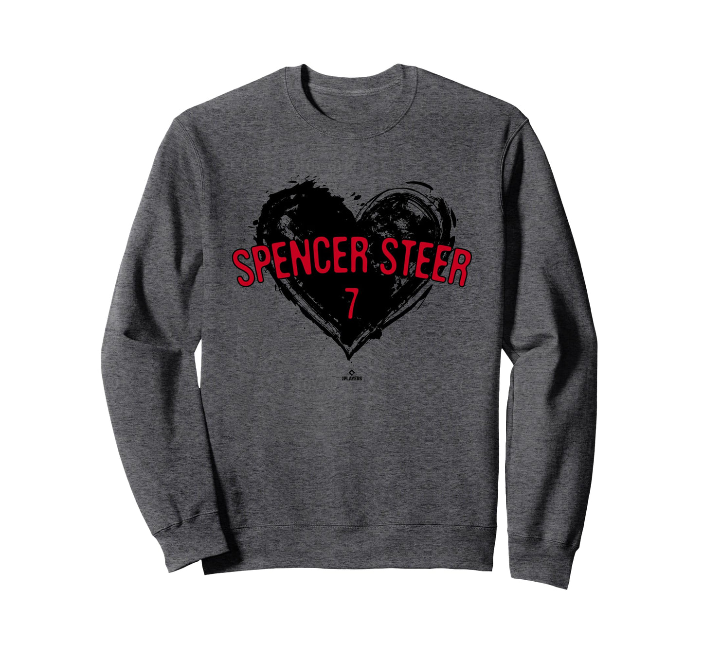 Distressed Heart Spencer Steer Sweatshirt - Minimalist Print Men Women - T-Shirt, Sweatshirt, Hoodie