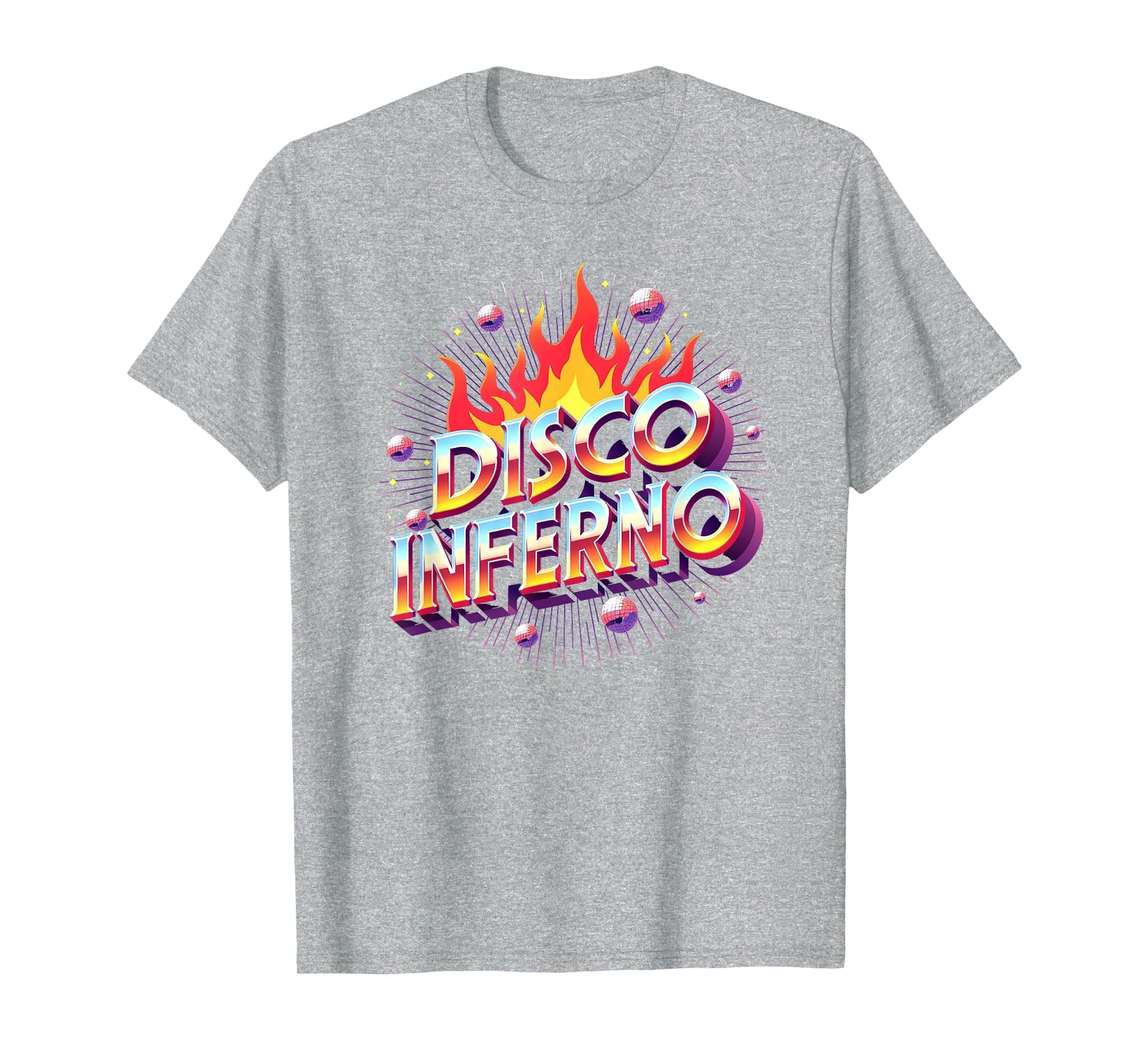 Disco Inferno Dance Party Fever Art T-Shirt - Custom Art Print Unisex - T-Shirt, Sweatshirt, Hoodie