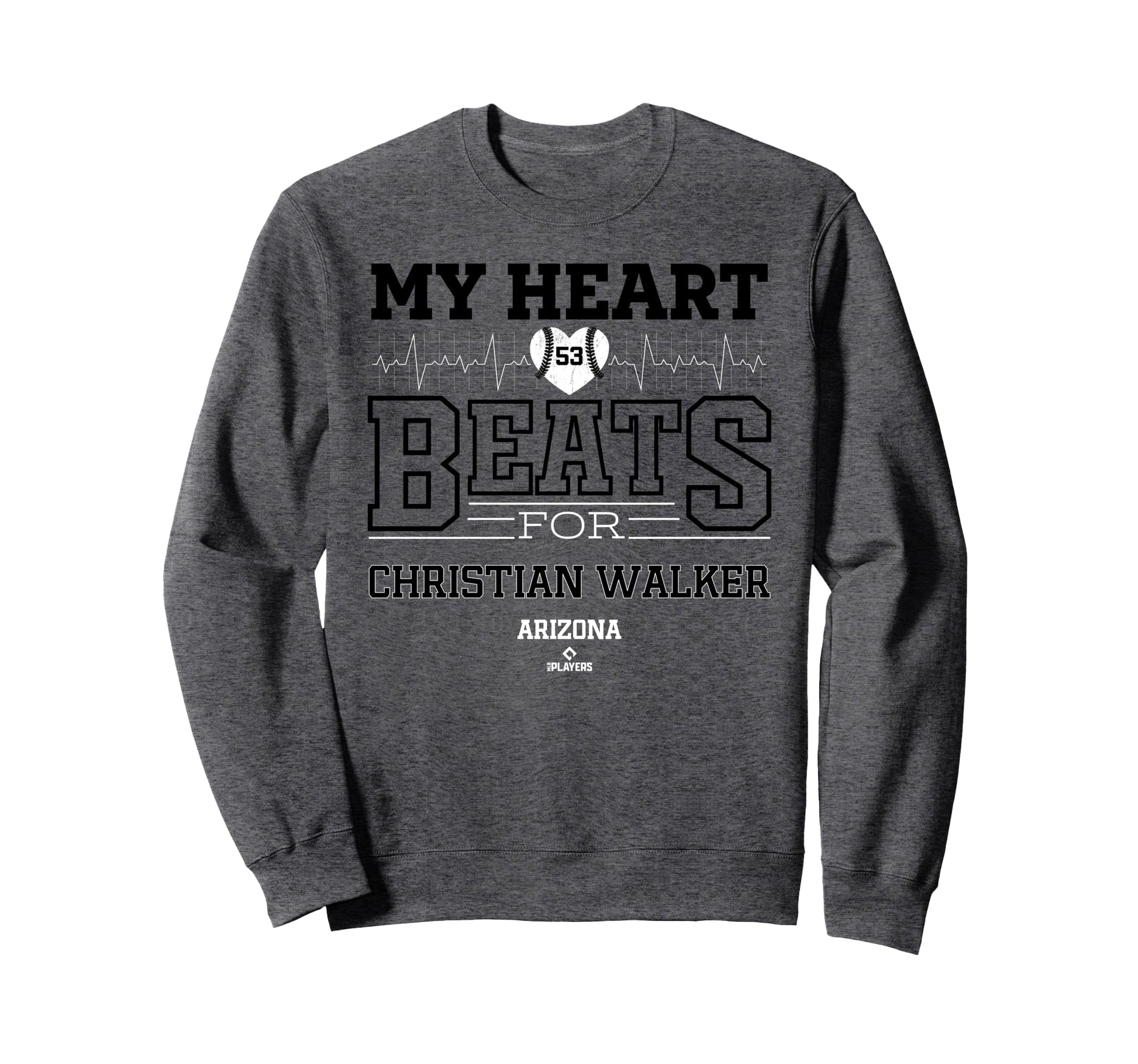 My Heart Beats Christian Walker Sweatshirt - Novelty Apparel Unisex - T-Shirt, Sweatshirt, Hoodie