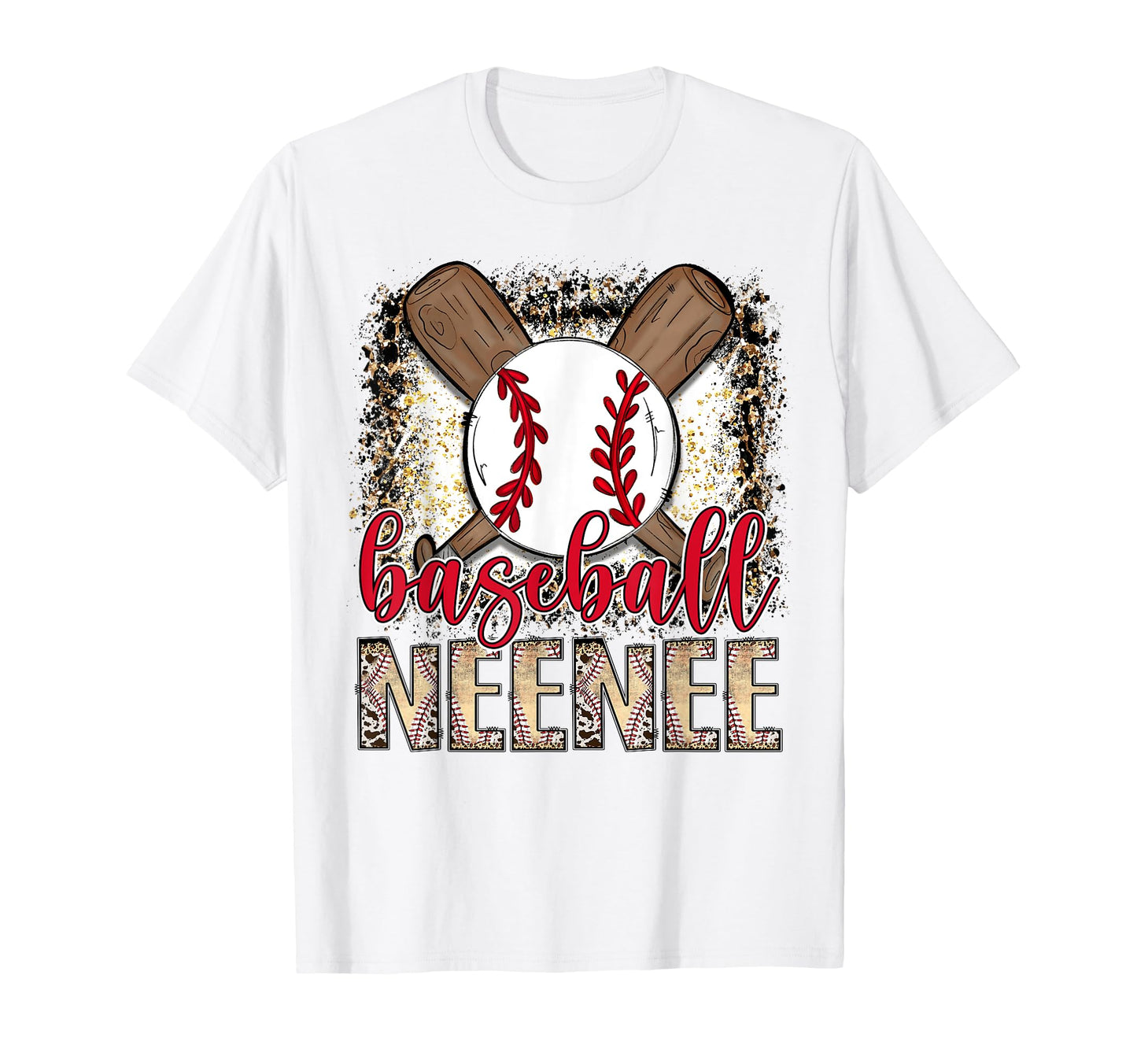 Baseball Neenee Leopard Proud Ball T-Shirt - Trendy Graphic Men Women - T-Shirt, Sweatshirt, Hoodie